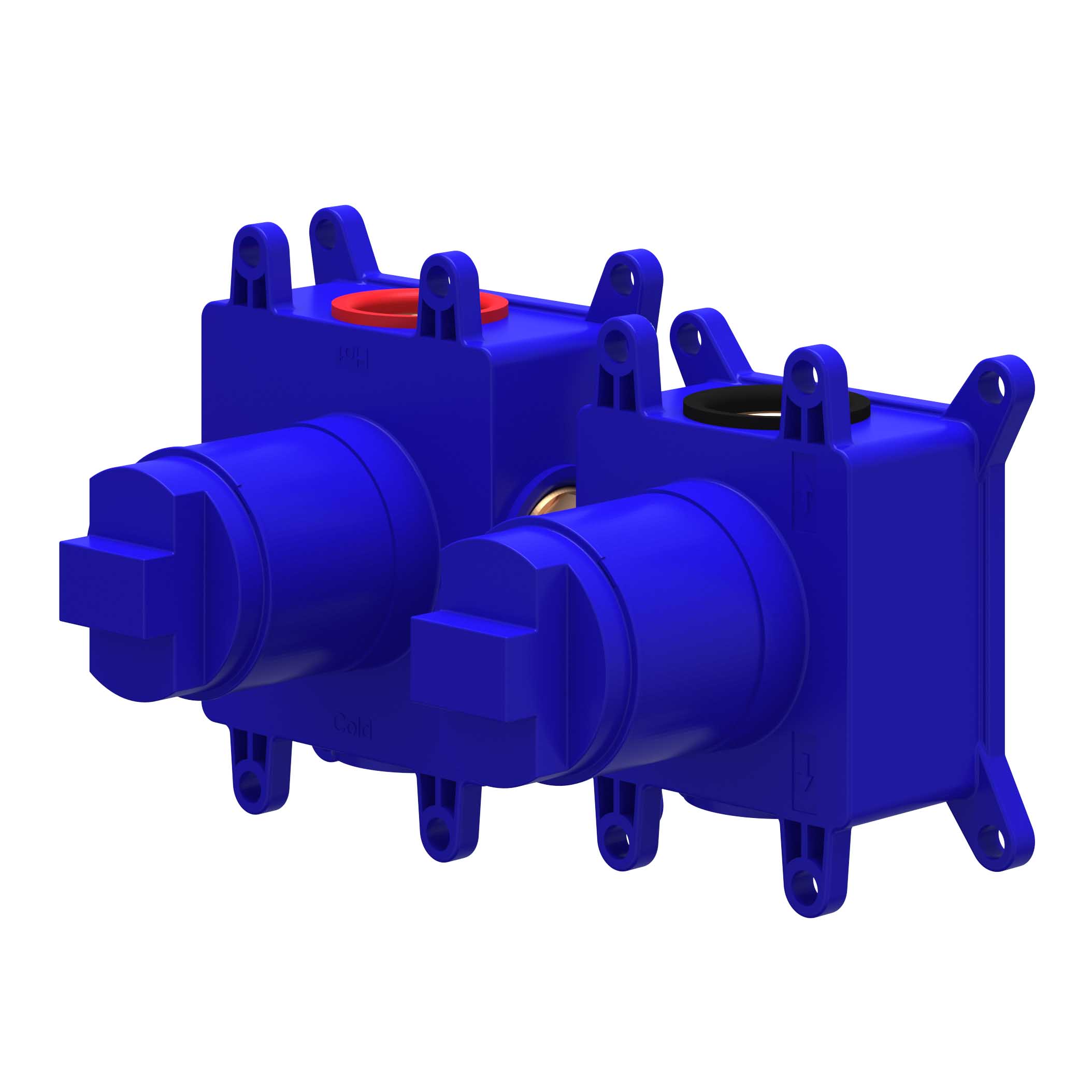 IVY Inbouwbox t.b.v. thermostaat m/2weg stop-omstelling symmetry 6299011 Donker blauw