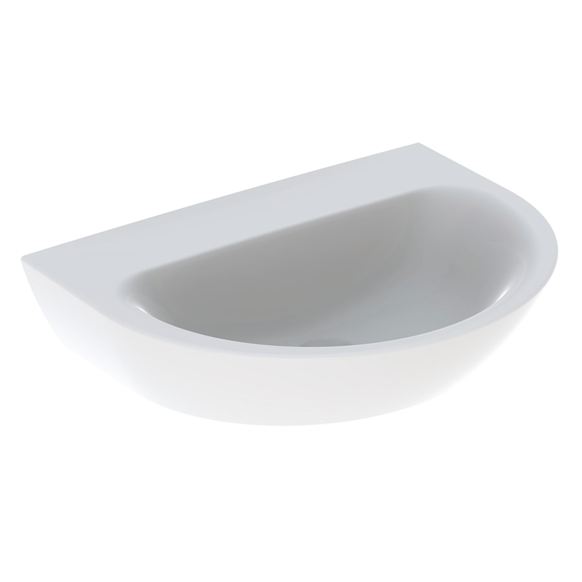 Geberit Renova wastafel 65x50cm z.krgt. z.overl. 500.664.01.1 Wit