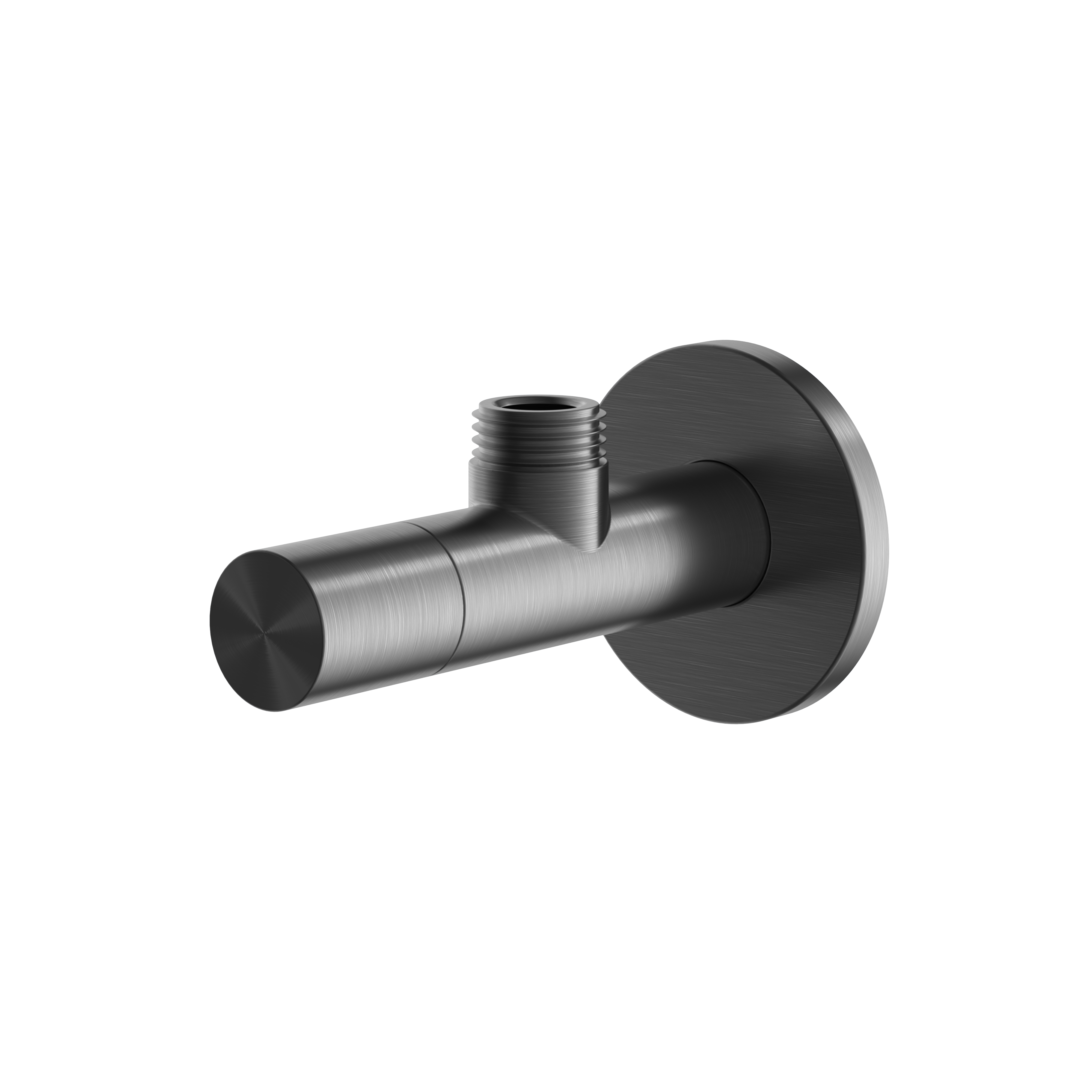Hotbath Archie Hoekstopkraan rond met filter 1/2 AR2002BGP Geborsteld Gunmetal PVD