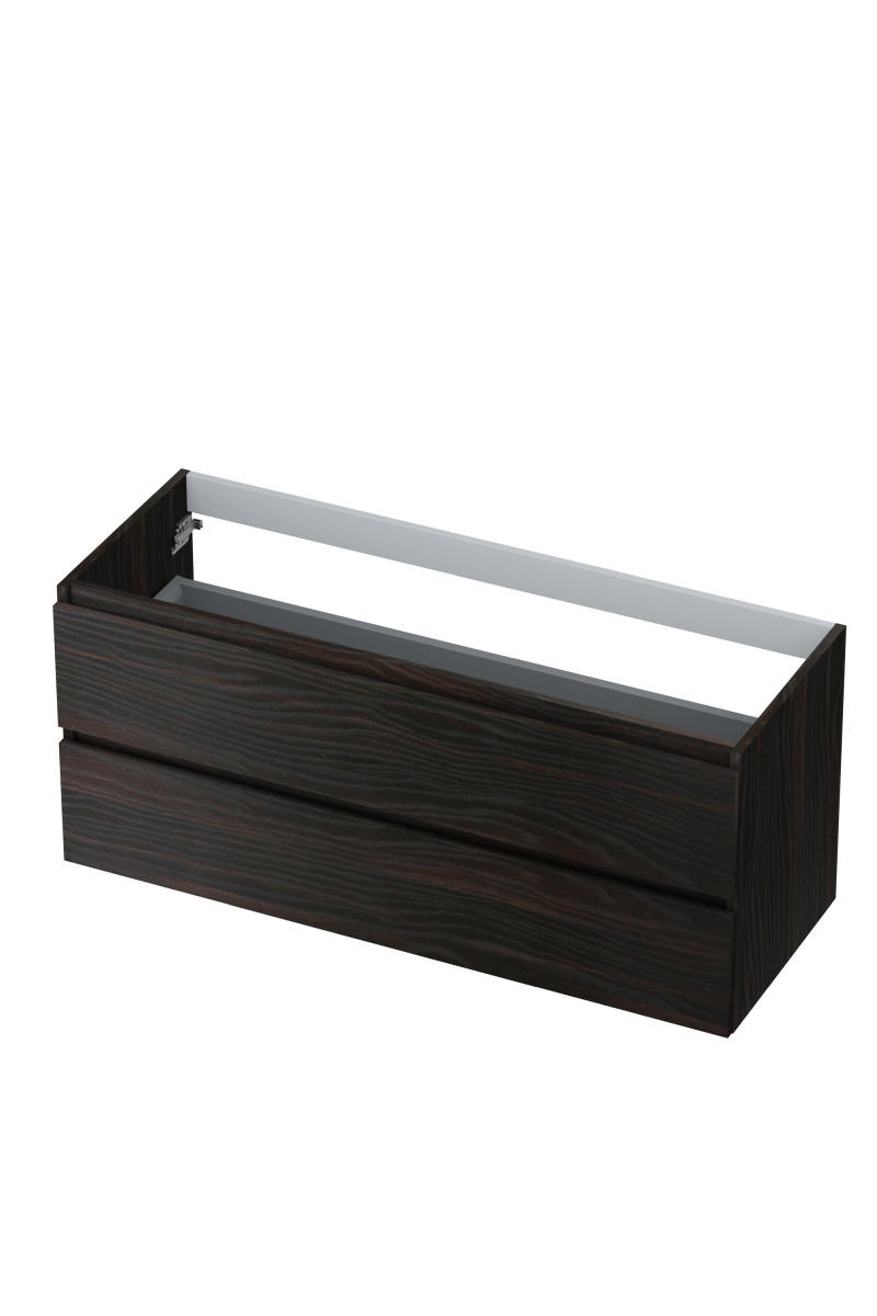 INK onderkast 2 laden gr.loos m. houten keerlijst 1257155 Intens eiken H520xB1200xD450