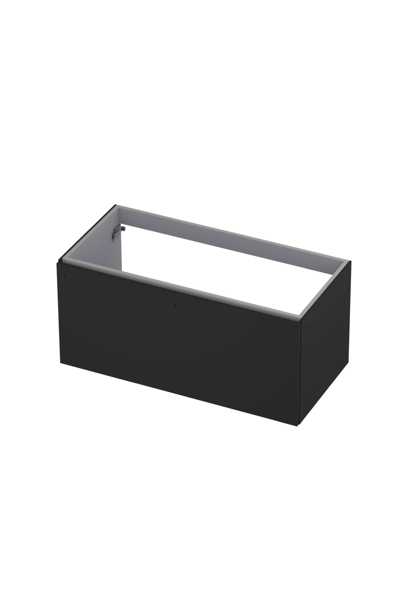 INK UFO onderk. 1 lade softclose met greep gelakt 1258021 Mat zwart H450xB1000xD480