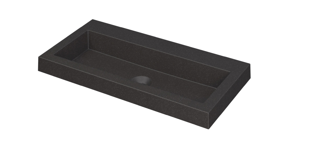 INK Dock wast. Quartz z. krgt. 3415210 Quartz zwart H60xB800xD400