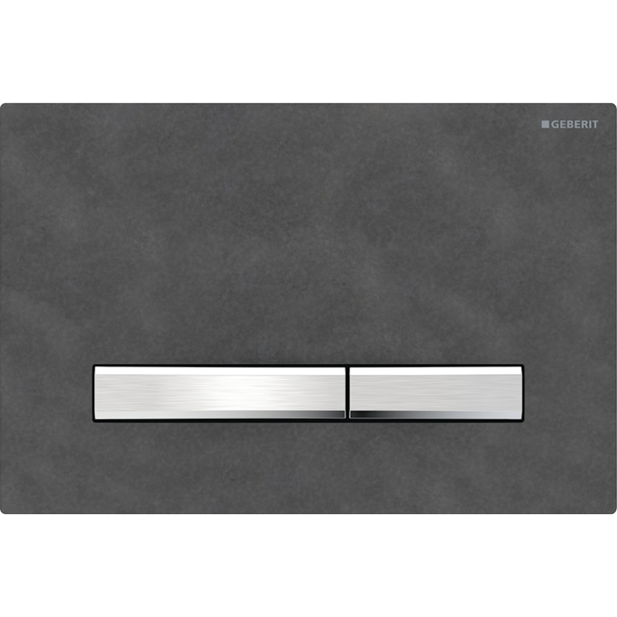 Geberit Sigma50 bedieningsplaat 2- toets square chroom - Schiefer 115.788.JM.2