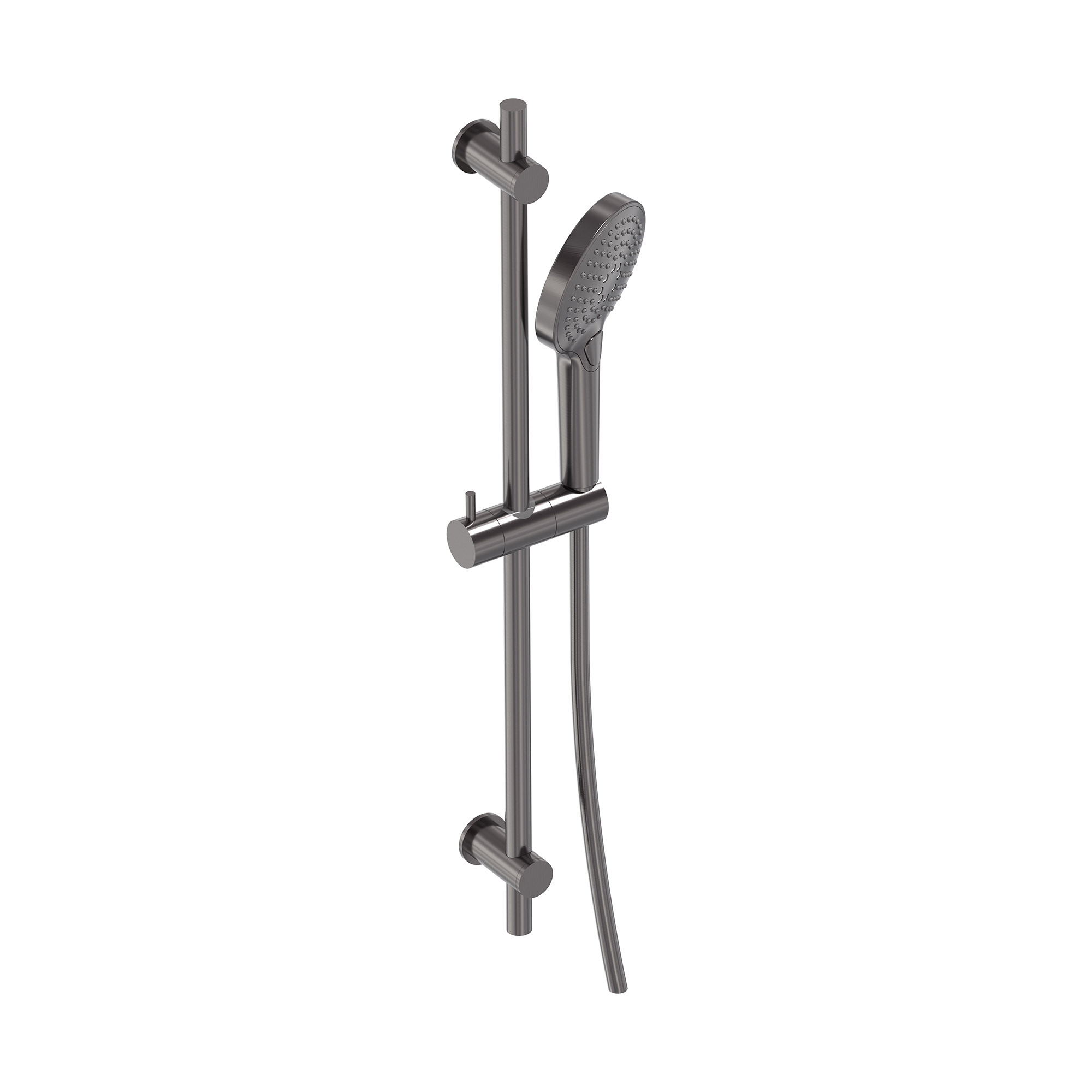 MAY Glijstangset met 3-standen handdouche doucheslang en glijstang 70cm 6804056 Geborsteld carbon black PVD