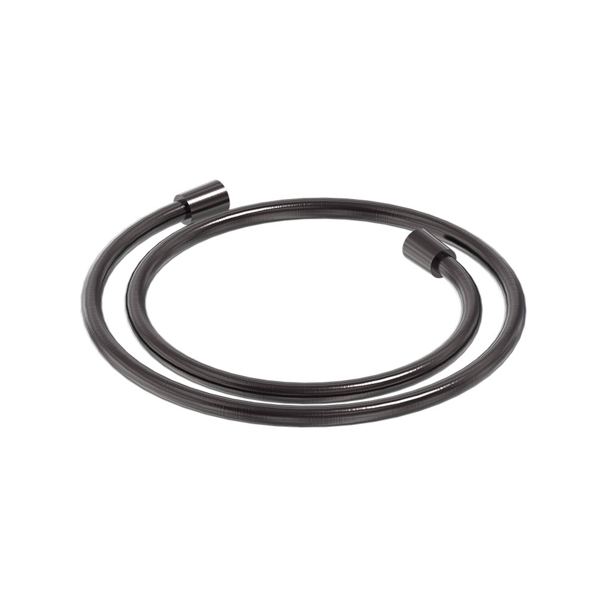 MAY Doucheslang smooth 125cm 6804706 Geborsteld carbon black PVD