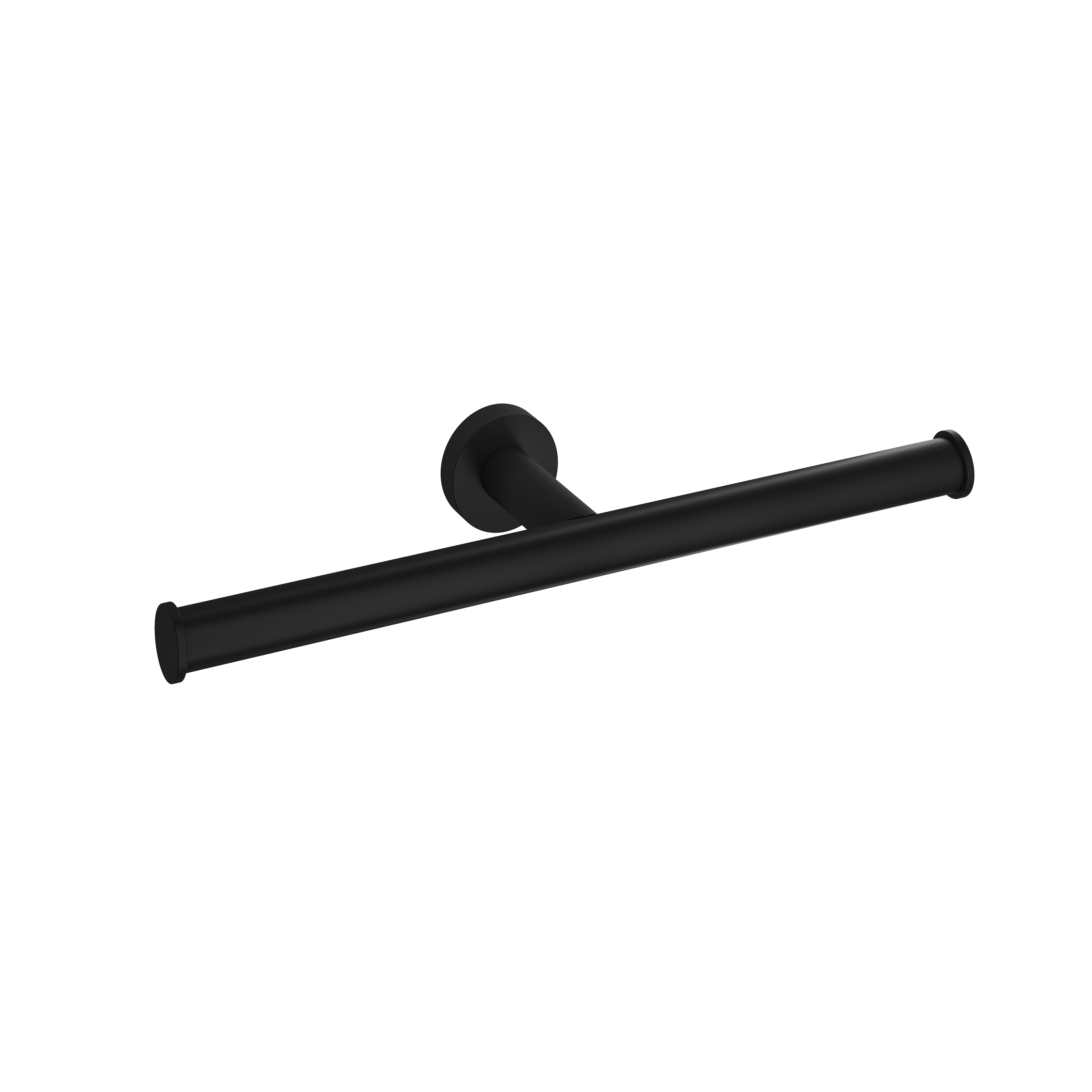 Hotbath More dubbele toiletrolhouder BAA05MBP Geborsteld zwart PVD