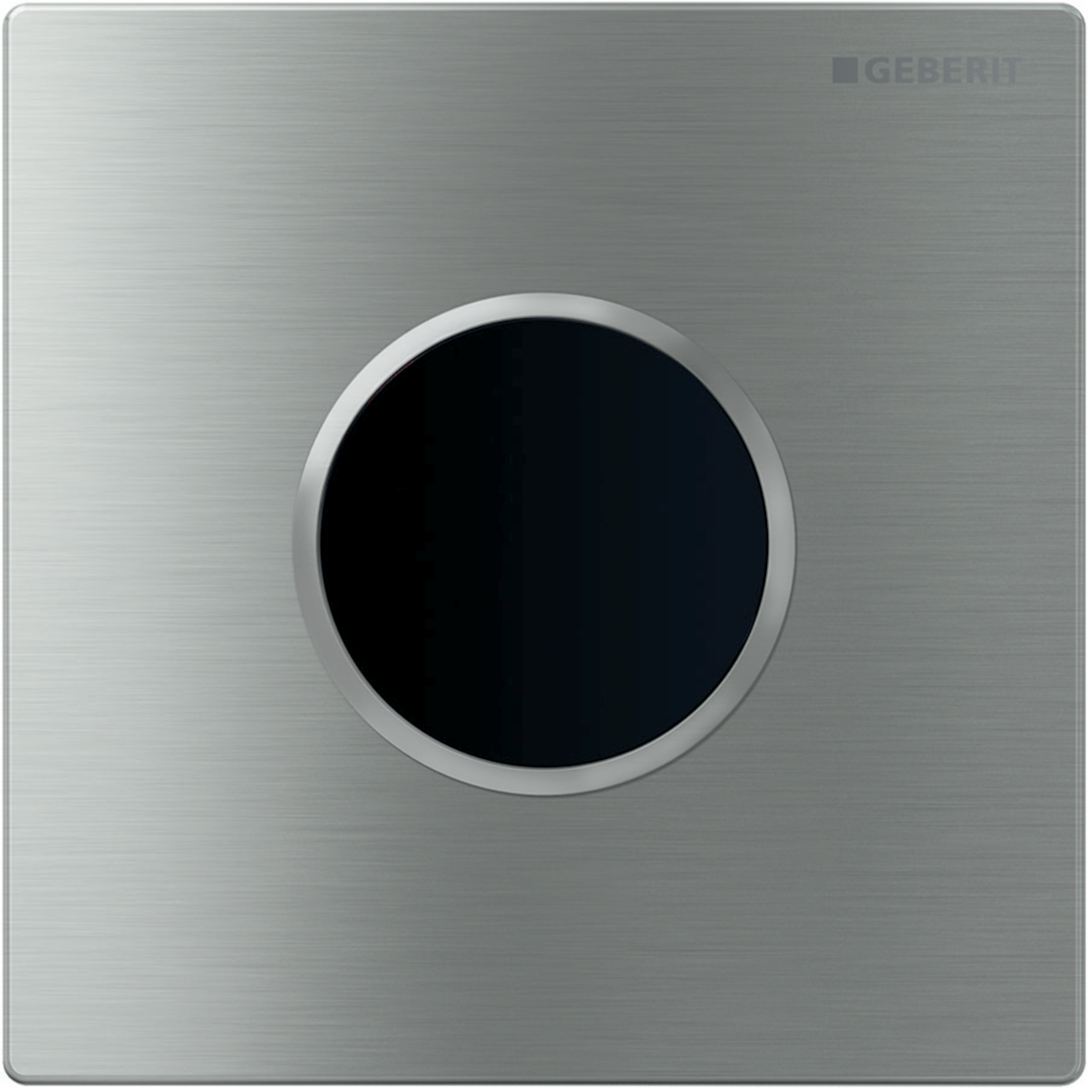 Geberit type 10 ur-sturing 230V round geborsteld rvs - gepolijst rvs easy-to-clean 116.025.SN.1
