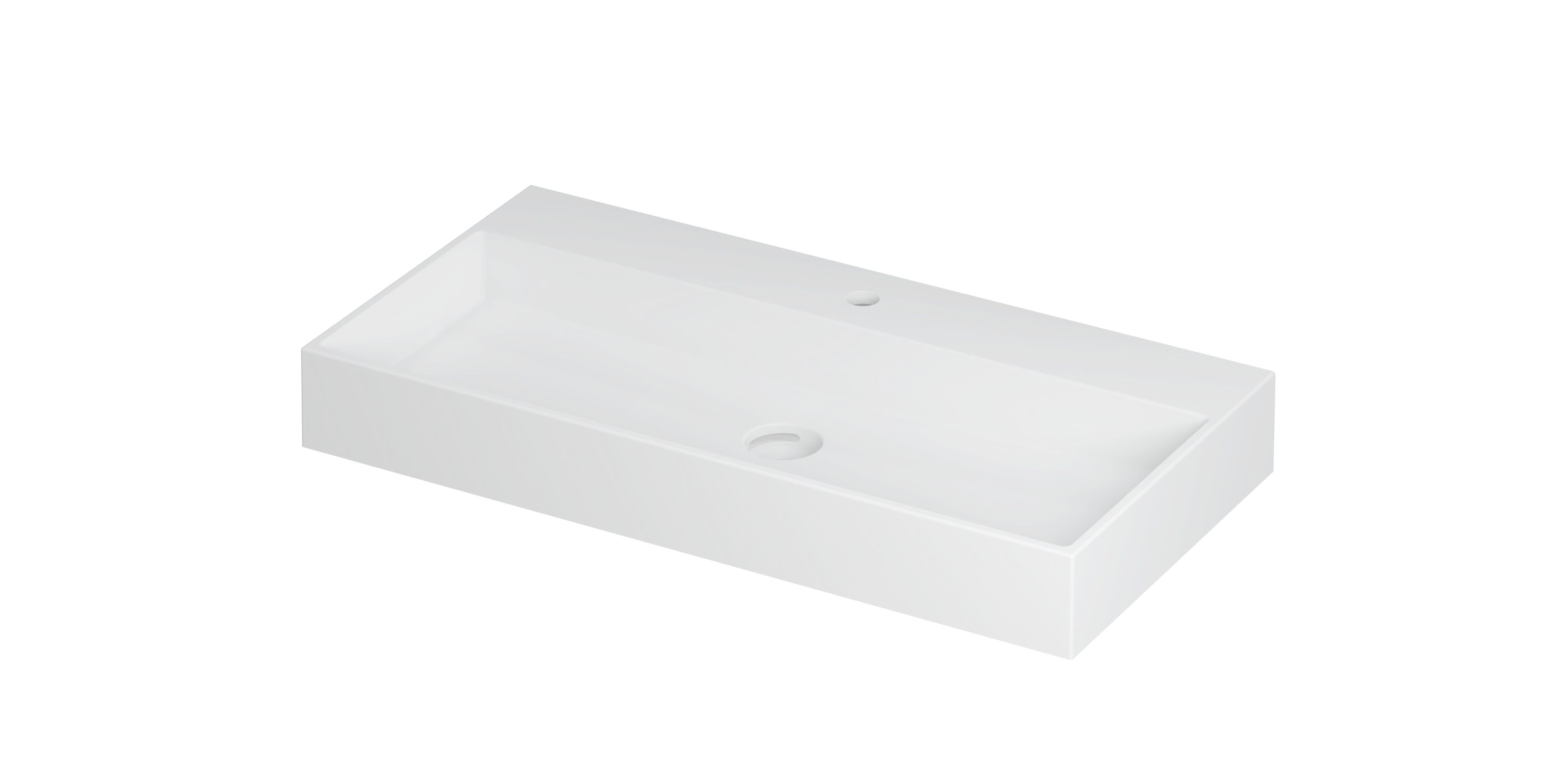 INK United wast. porselein m. 1 krgt. incl. click plug en verb. overl. 0206052 Mat wit