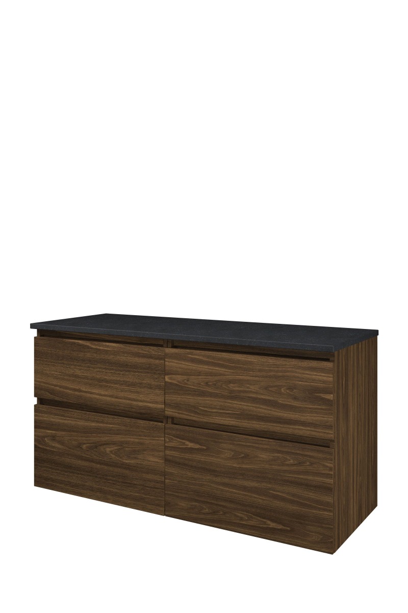 Proline Top afdekplaat hardsteen onderk. 4 la a-symm. DBSC2x60CA H620xB1200xD460 Cabana oak / Blue stone