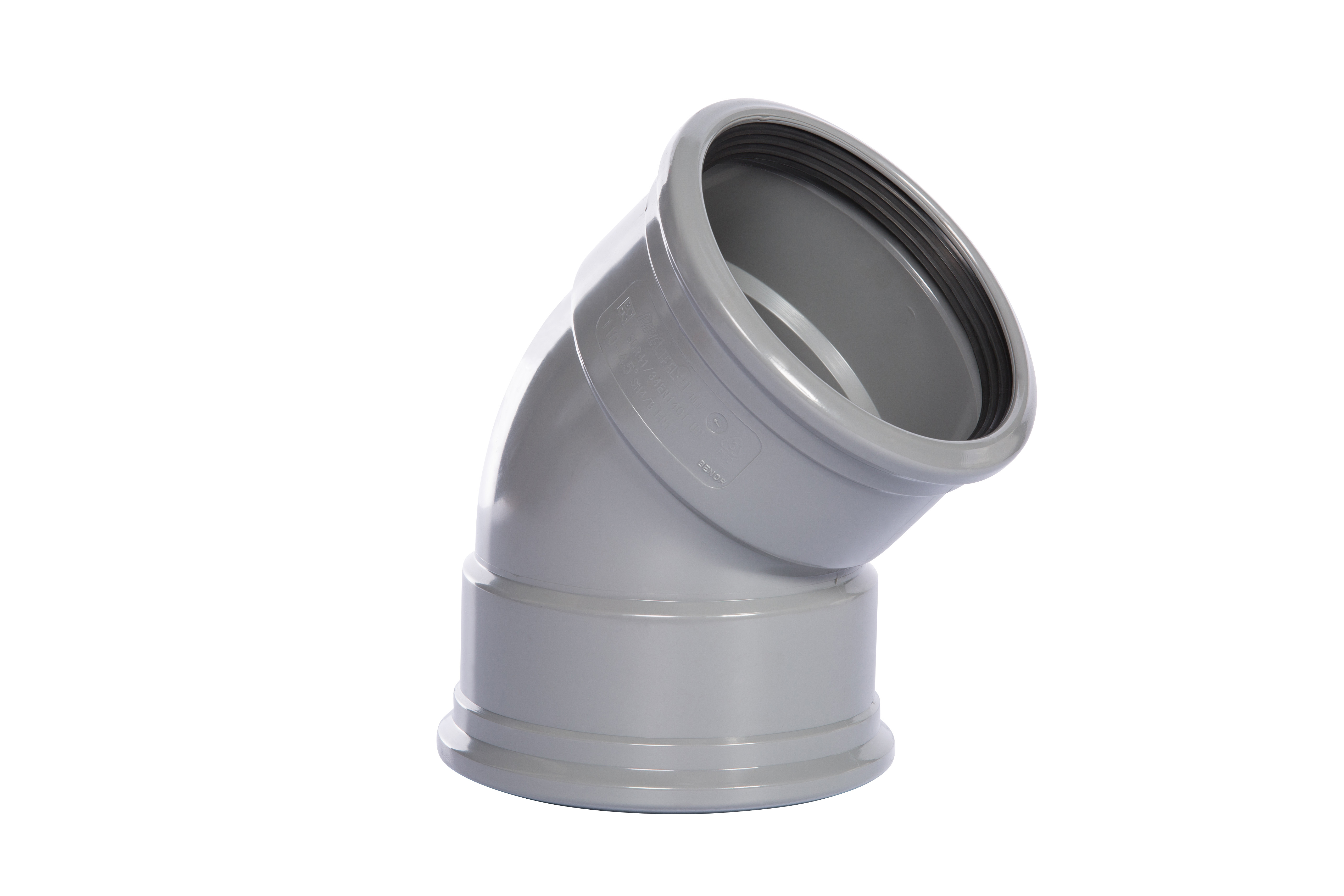 PVC manchet Bocht 110 45 graden mof/mof 1196900109