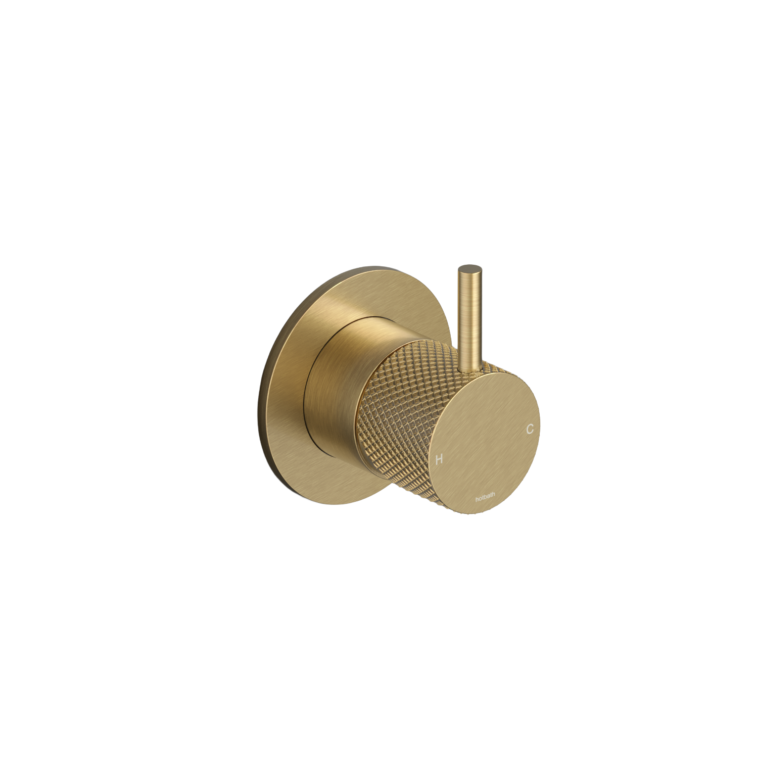 Hotbath Cobber X afbouwdeel inbouw douche mengkraan CX131EXTBBP Geborsteld messing PVD