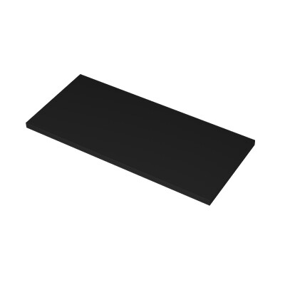 Proline Top afdekplaat gelakt 1228426 Mat zwart H32xB1000xD460
