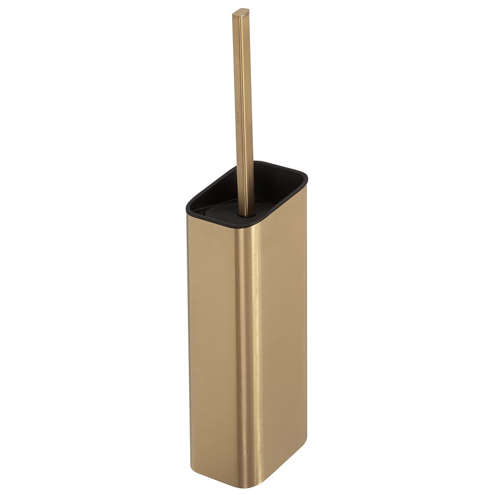 Geesa Shift toiletborstel met houder goud geb. (zwarte deksel en borstel) 919911-07-06