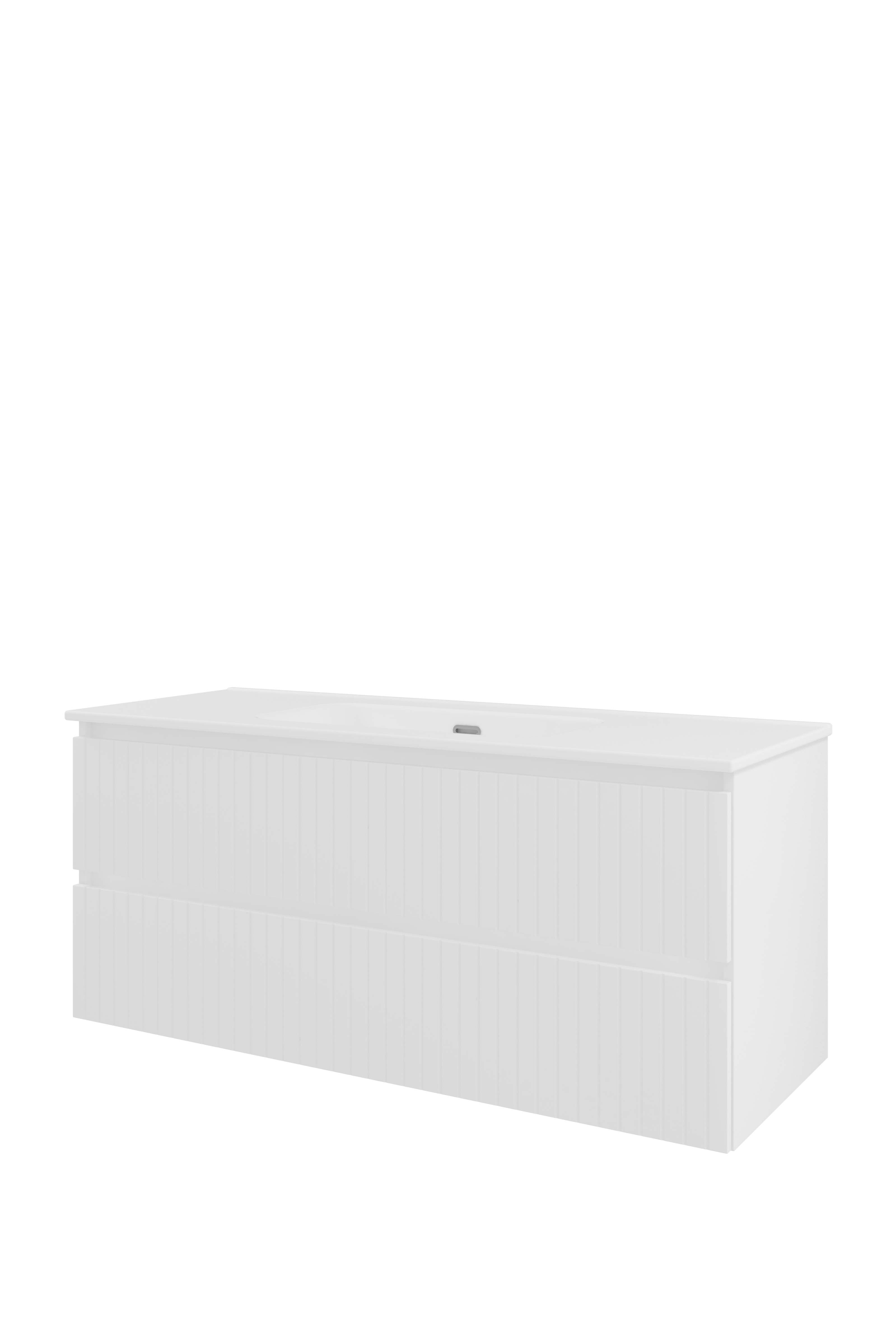 Proline Set porselein Elegant wast. enkel z. krgt. en onderkast sym. gefr. TGWD1200MW Mat wit/Glans wit 1200x460x540