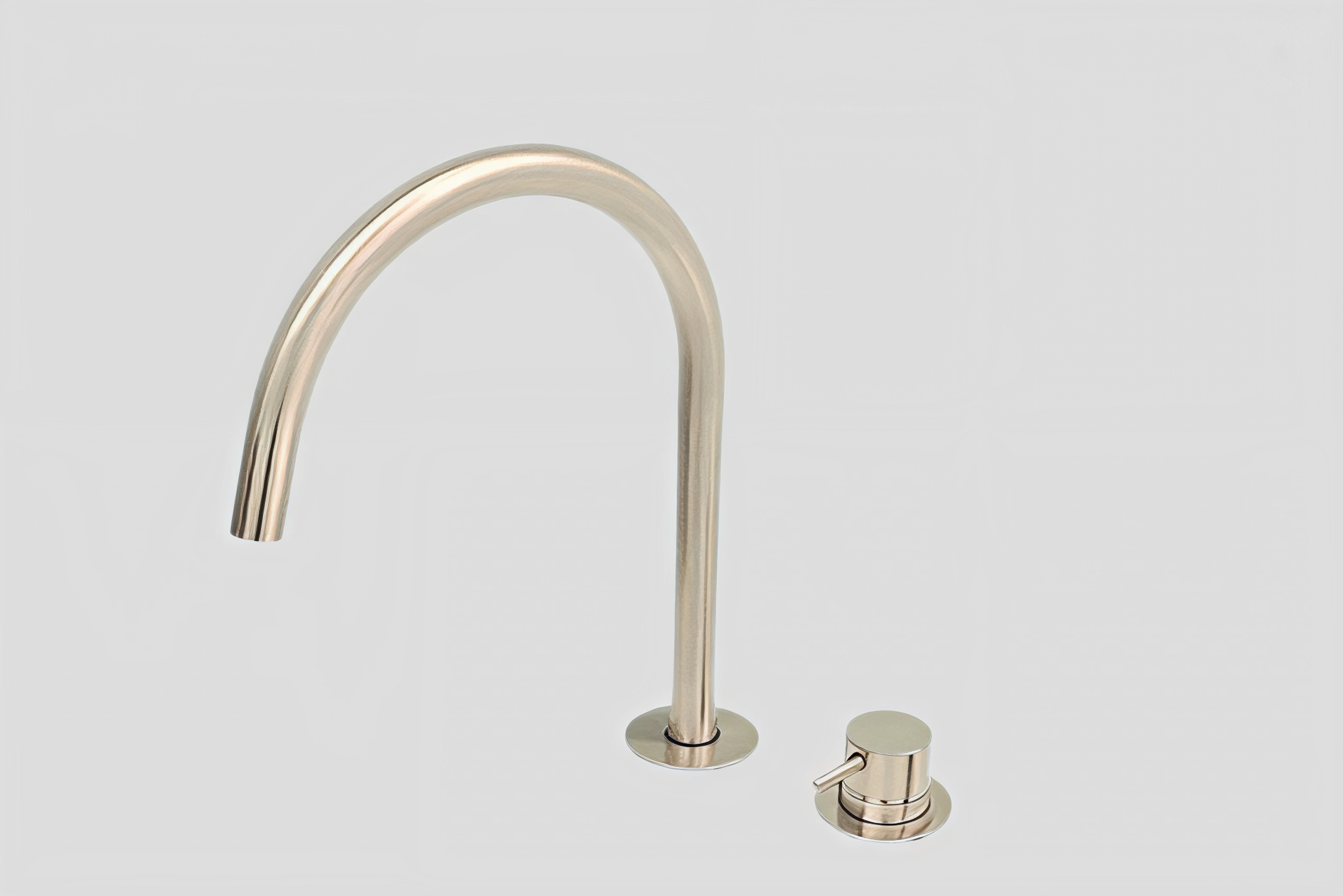Lagoo Garda Wastafelmengkraan 2-gats m. draaibare uitloop medium G1230BN Brushed Nickel