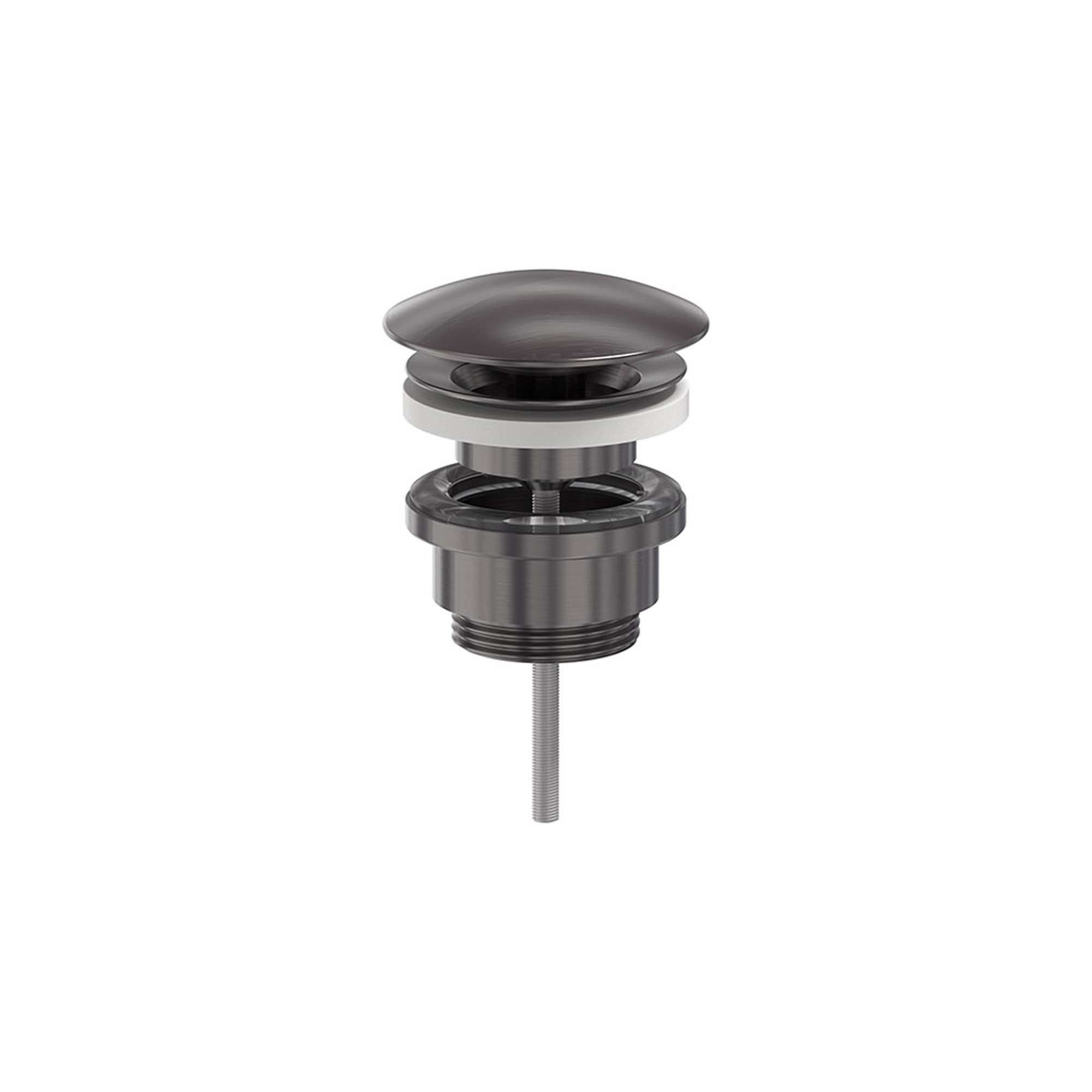MAY Design plug always open 6804606 Geborsteld carbon black PVD