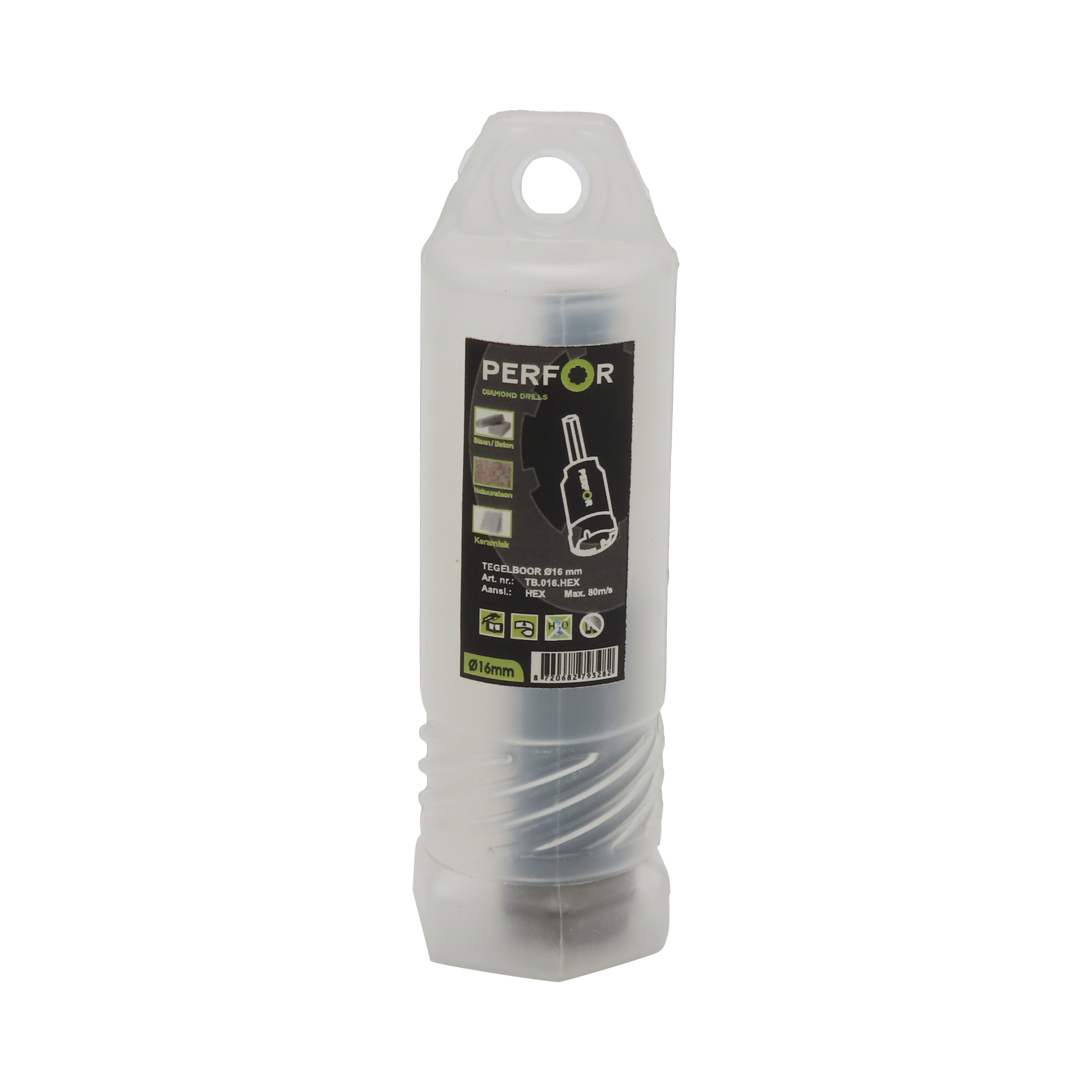 Tegelboor 16mm HEX aansluiting TB.016.HEX