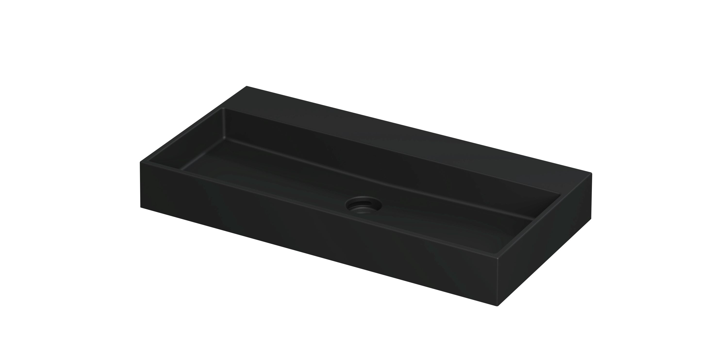 INK United wast. porselein z. krgt. incl. click plug en verb. overl. 0206044 Mat zwart