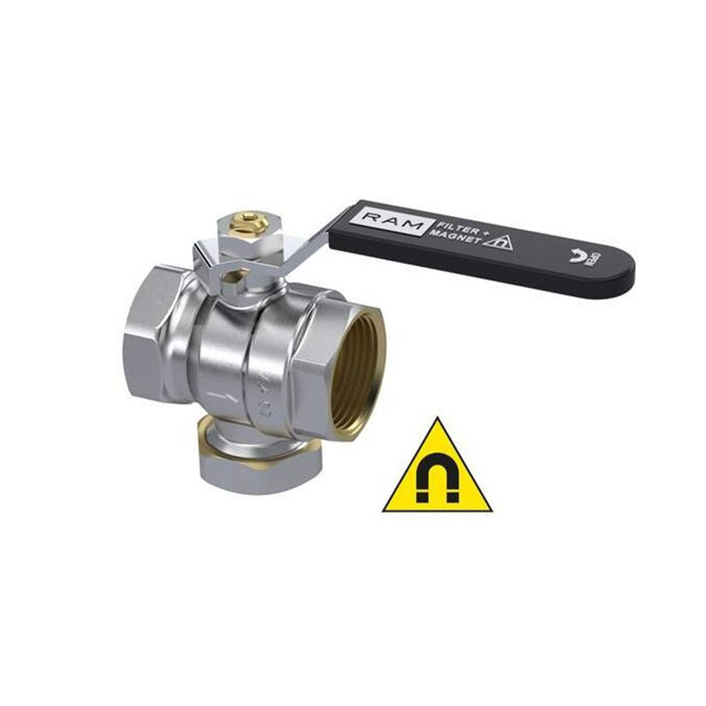Aerowatt kogelafsluiter 1 met magneetfilter AW-005AP501