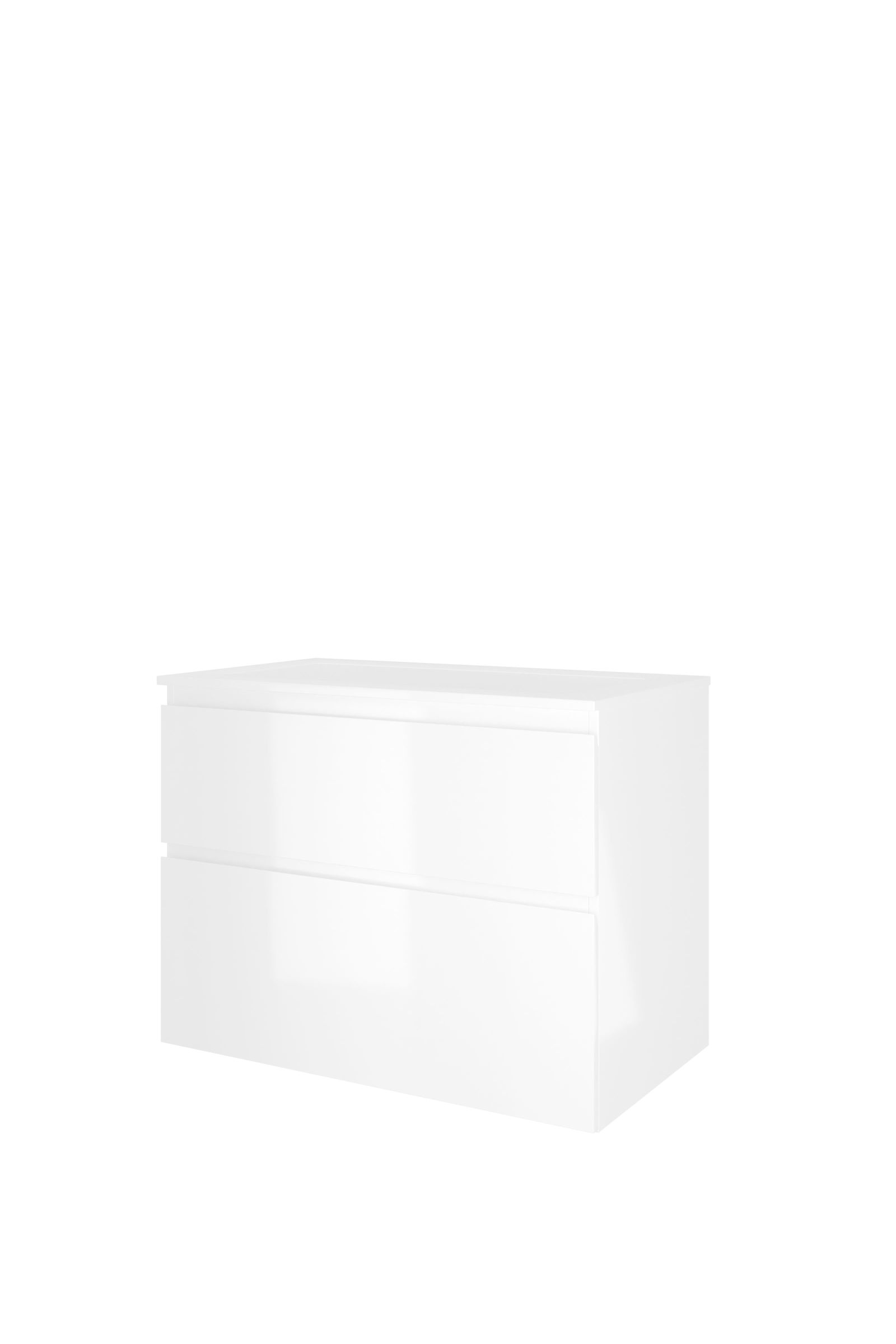 Proline set polystone Elegant wast. z. krgt. en onderk. a-sym. 1816344 Glans wit/Glans wit H620xB800xD460