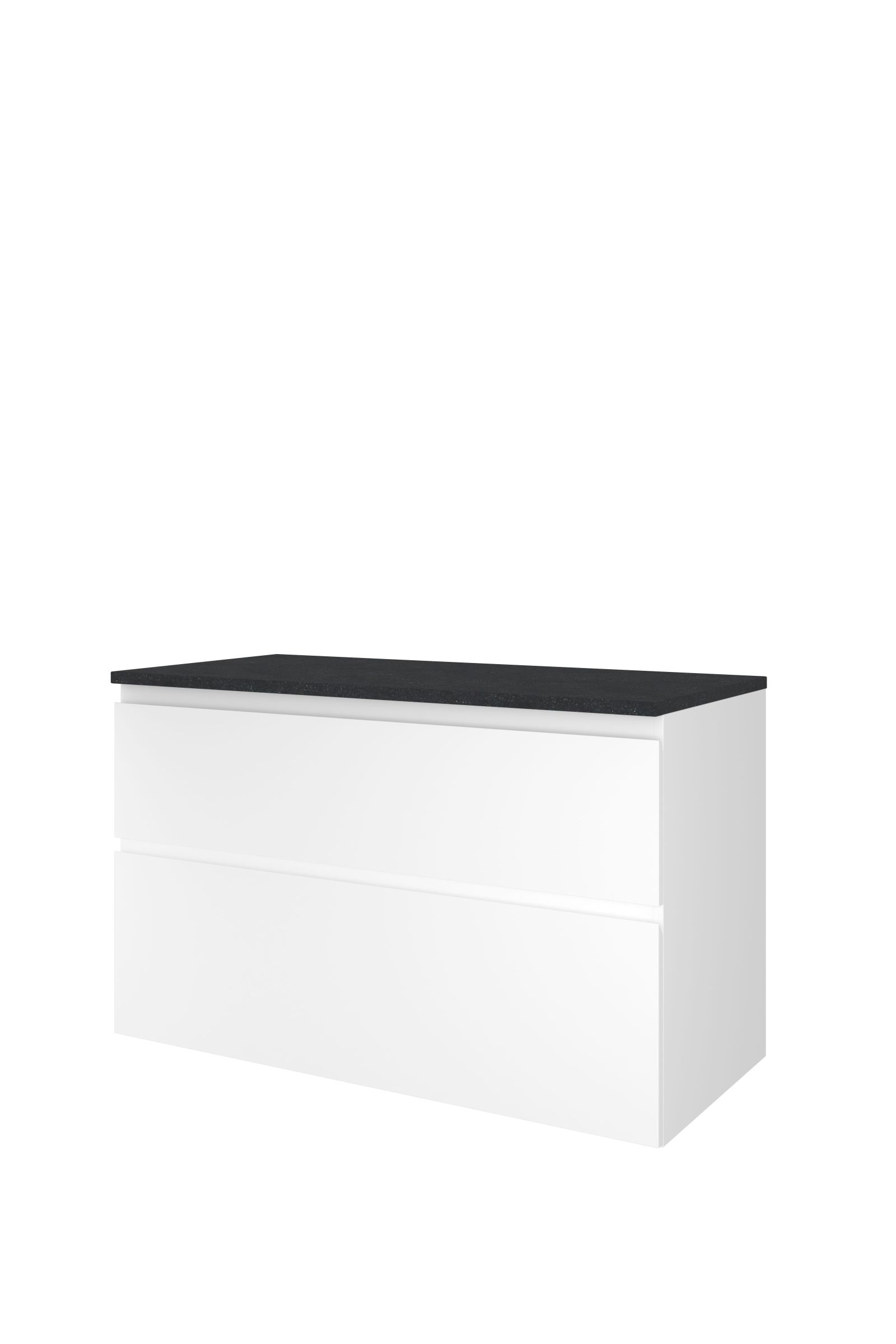 Proline Top afdekplaat hardsteen onderk. a-symm. DBSC100GW H620xB1000xD460 Glans wit / Blue stone