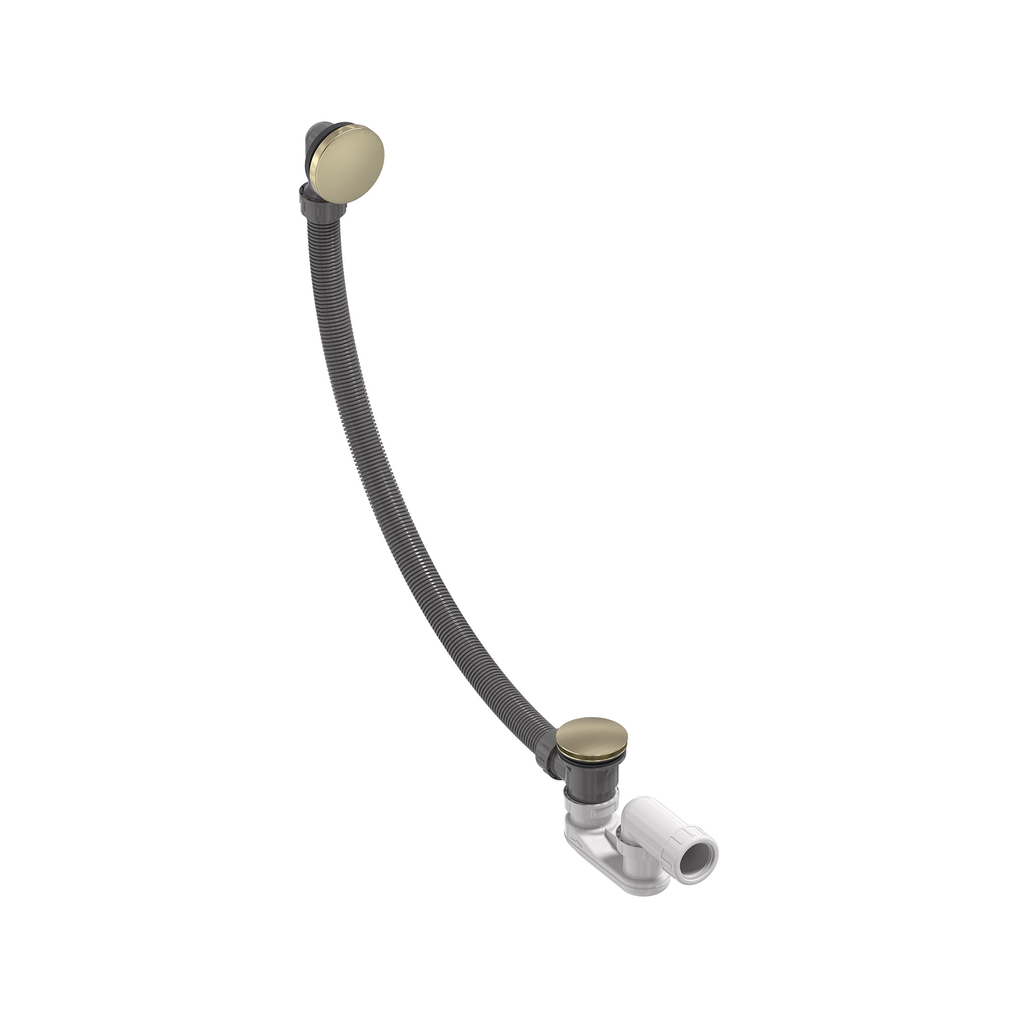 MAY Badoverloopset incl. sifon 6802154 Geborsteld mat goud PVD