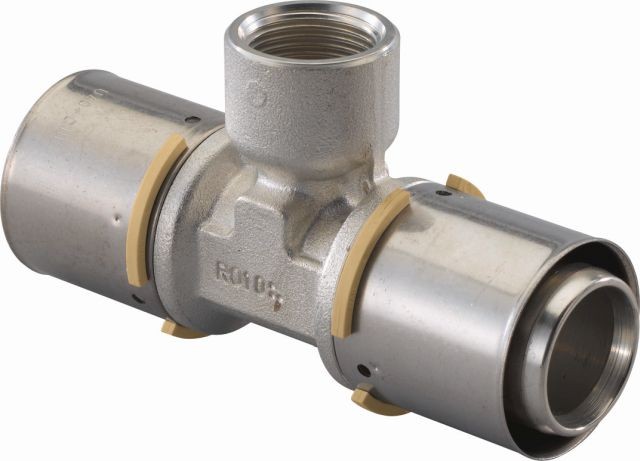 Uponor S Press Plus pers t stuk binnendraad 40x1/2x40 1046922