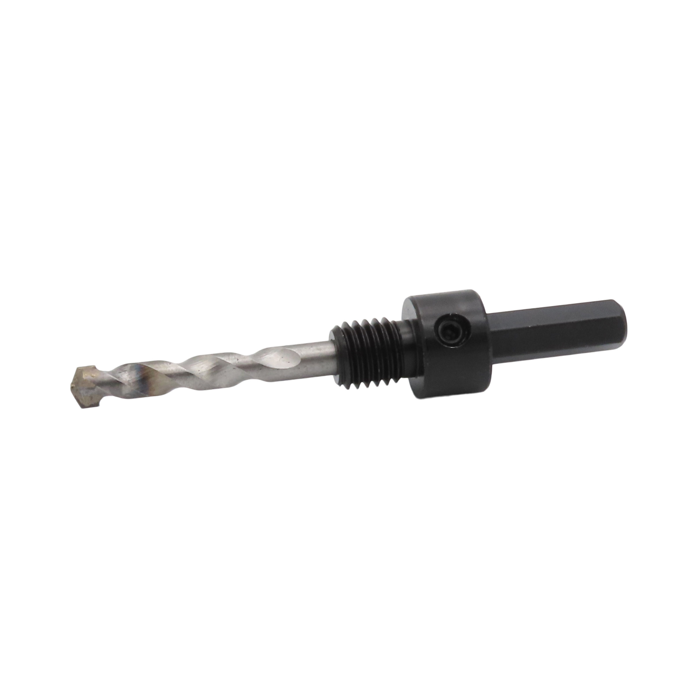 Adapter HEXAGON naar M14 uitwendig incl.centreerboor TBA.HEX.M14