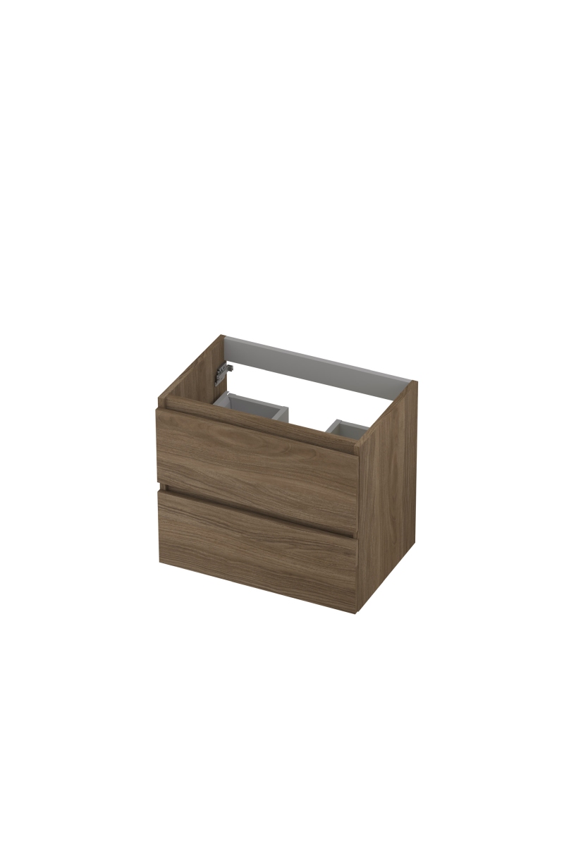 INK onderkast 2 laden gr.loos m. houten keerlijst 1257004 Zuiver eiken H520xB600xD400