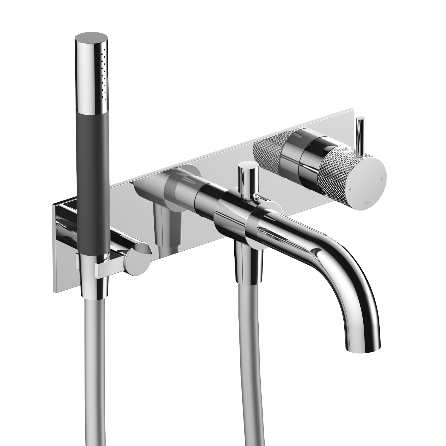 Hotbath Cobber X afbouwdeel inbouw douche/badmengkraan CX127EXTCR Chroom
