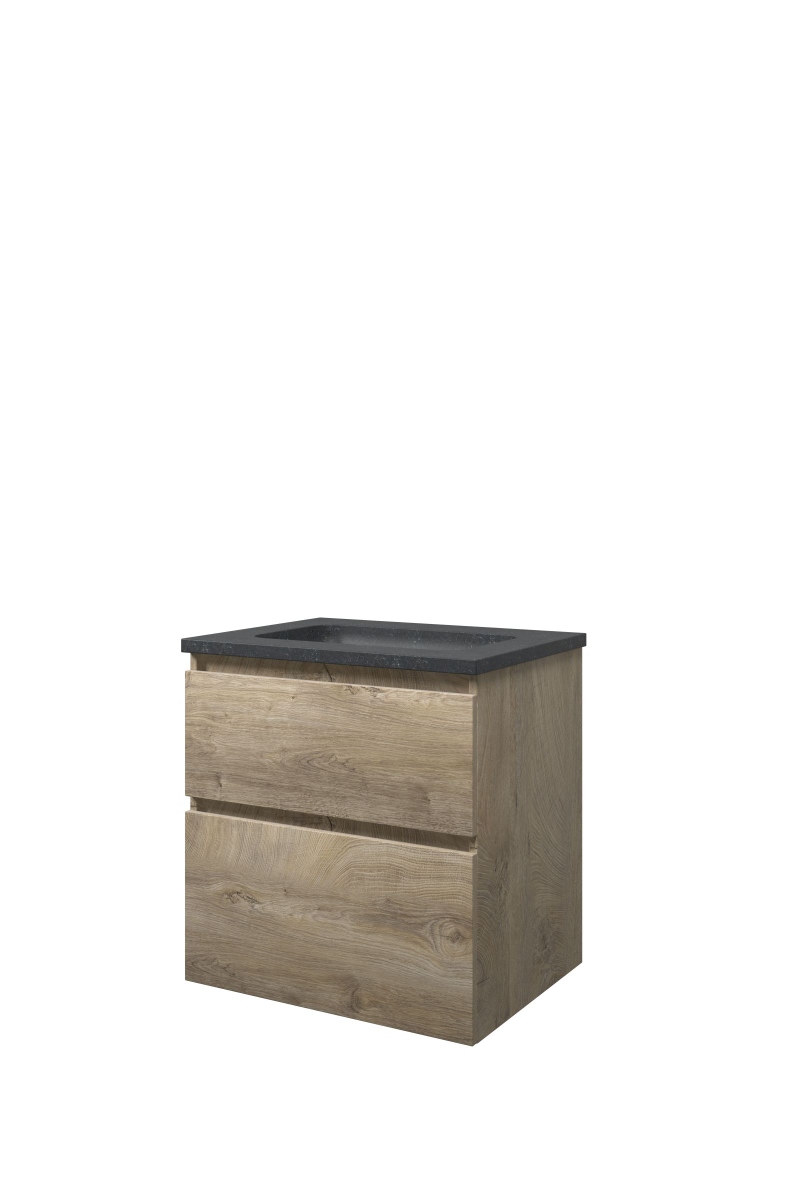 Proline set hardsteen Elegant wast. z. krgt. en onderk. a-sym. RBSC600RO Raw oak/Blue stone H625xB600xD460