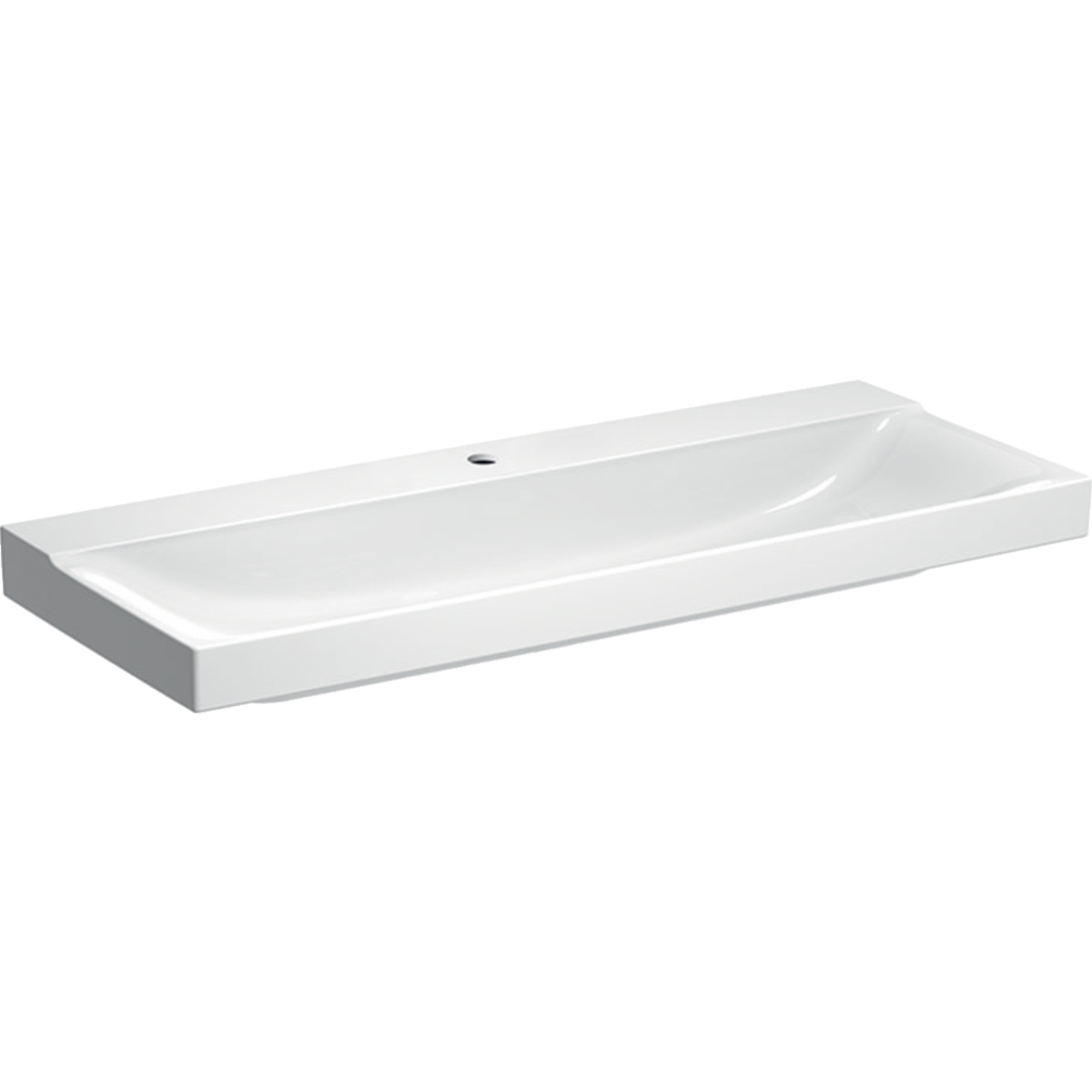 Geberit Xeno2 wastafel 120x48cm m.krgt. z.overl. 500.551.01.1 wit