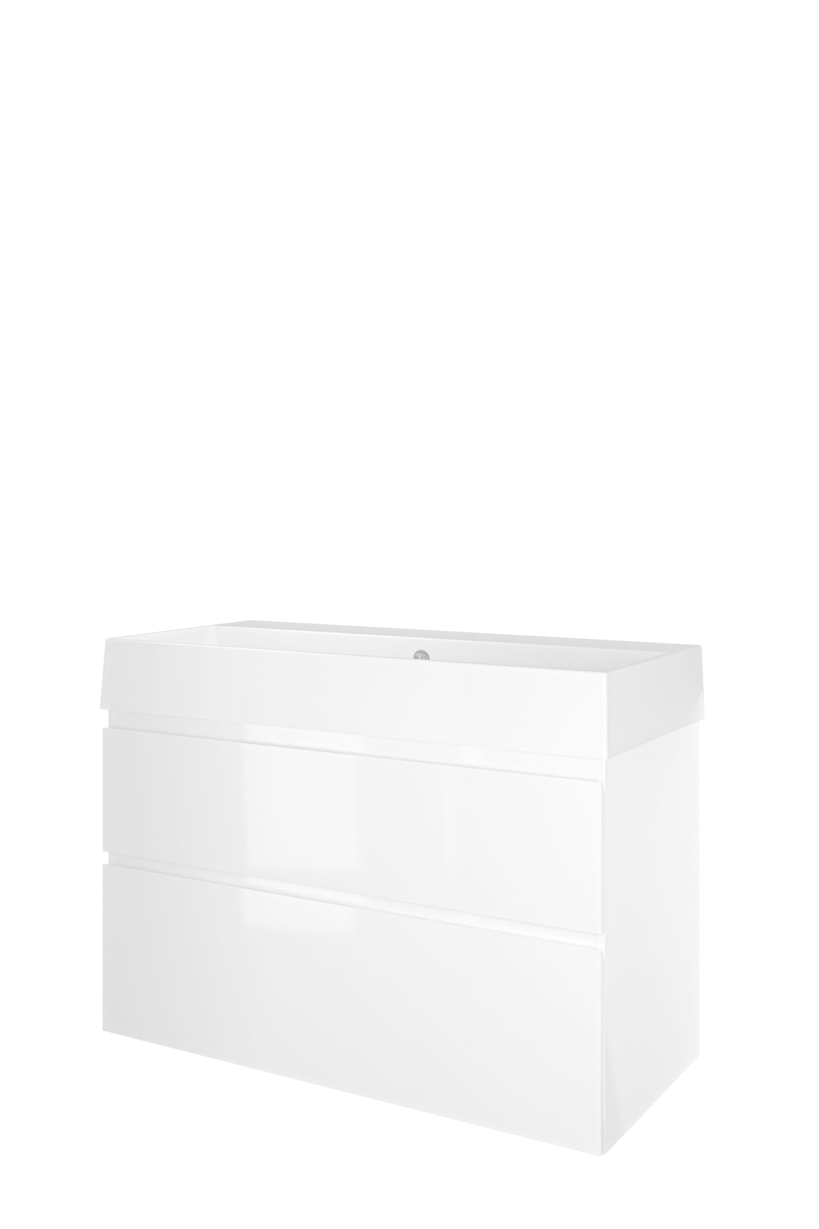 Proline set porselein Loft wast. z. krgt. en onderk. a-sym. ZGWC1000GW Glans wit/Glans wit H700xB1000xD460
