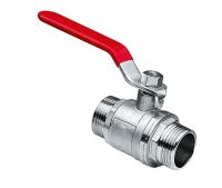 Kogelkraan  1 btdr. x  1 btdr. m/rode hendel