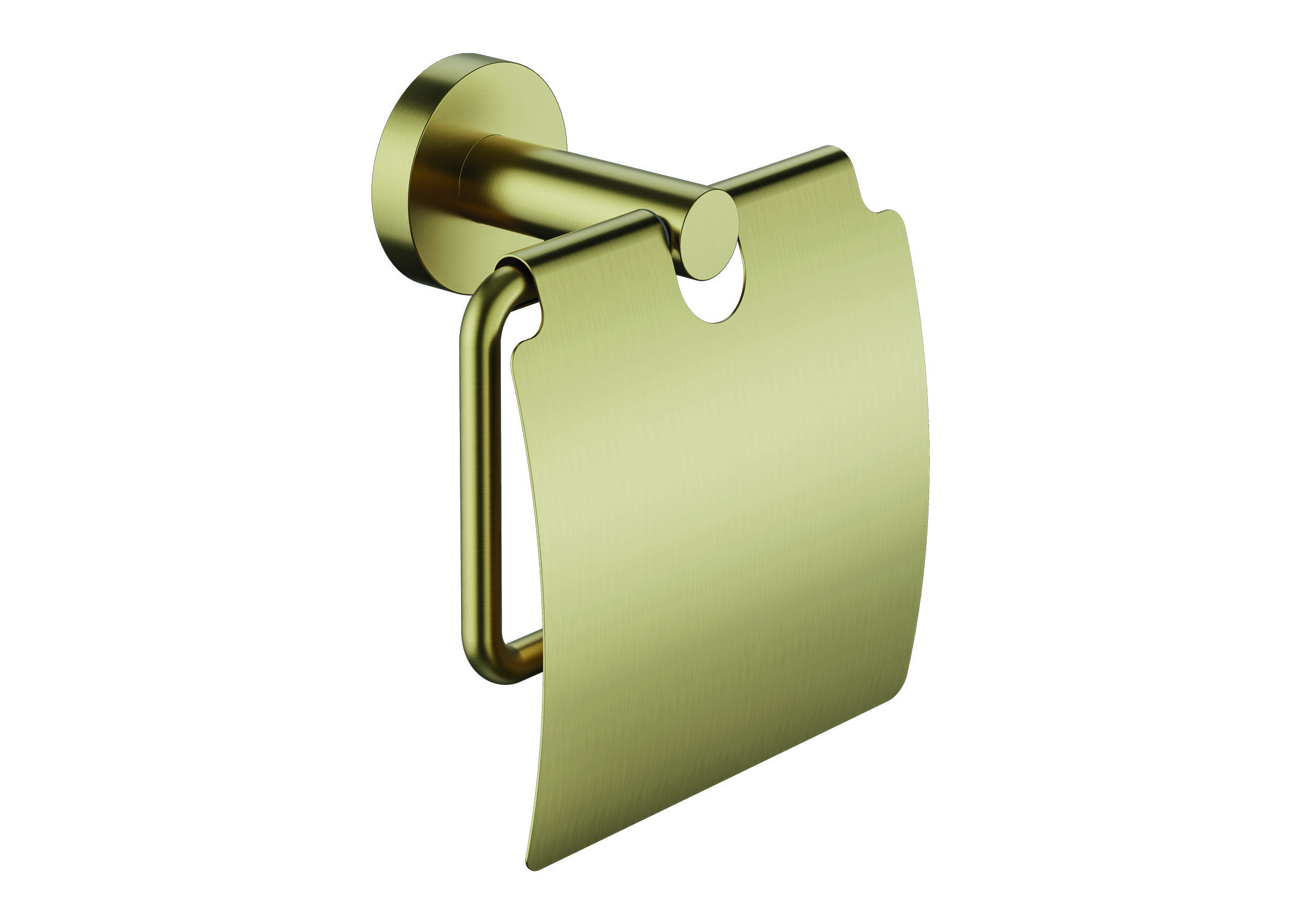 Luca toiletrolhouder met klep LA922BG Champagne goud PVD