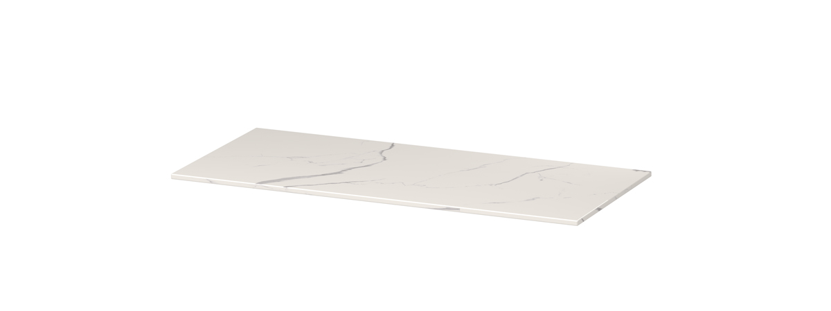 INK Afdekplaat van keramische slab zonder uitsparing H10xB1000xD450 Statuario glans / 210223