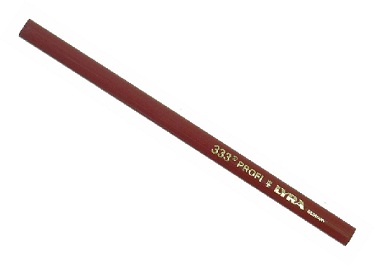 LYRA Timmermanspotlood 24cm ovaal rood 4900.000