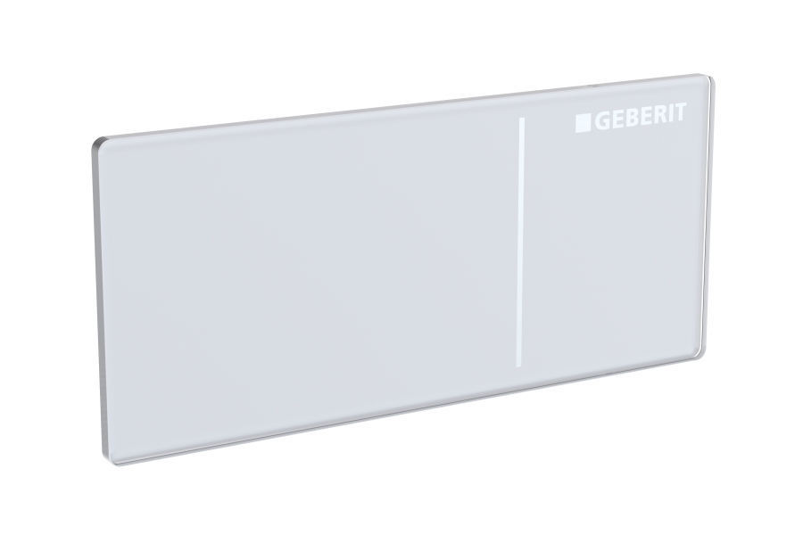 Geberit inbouwdrukker Sigma70 res. 12cm 115.630.SI.1 glas wit