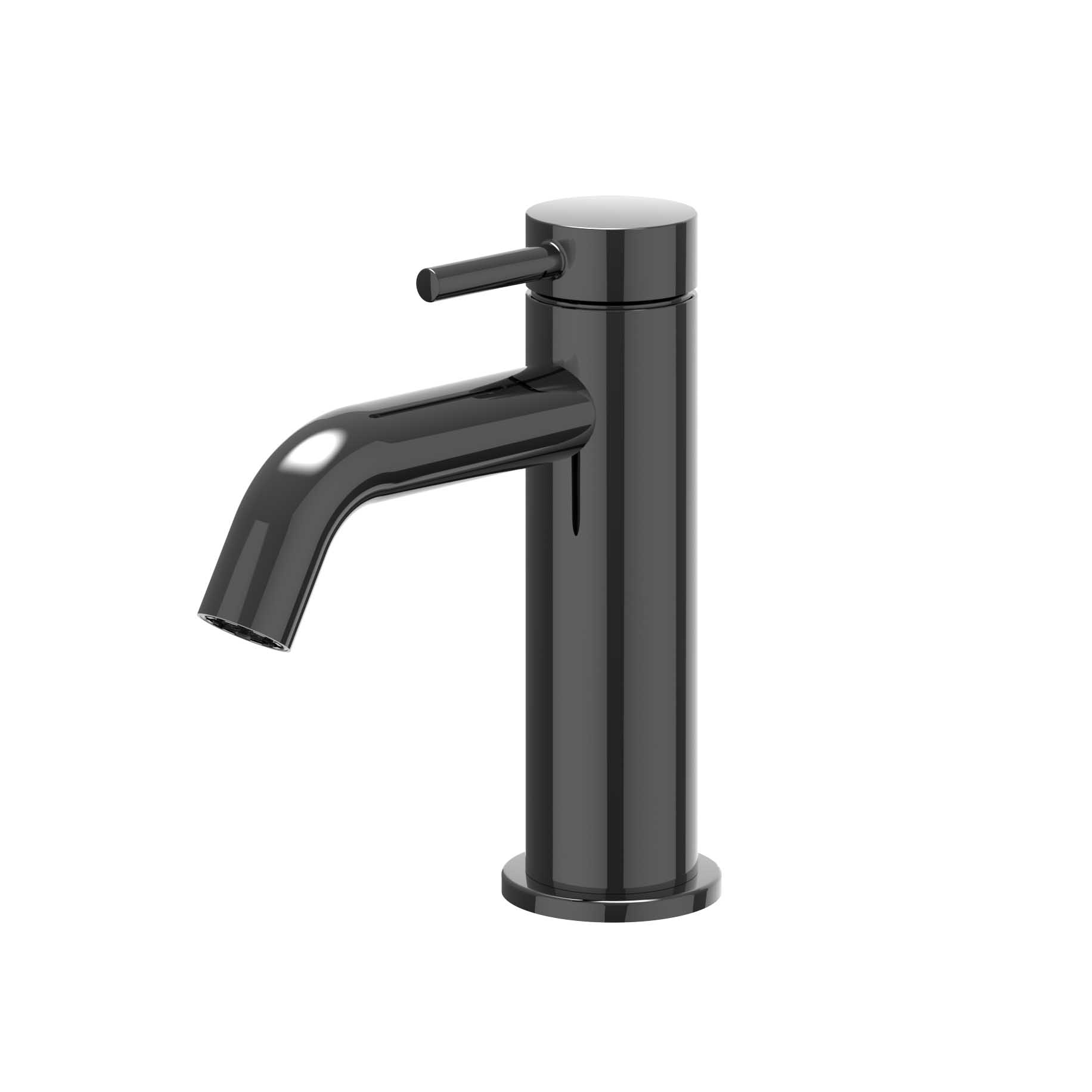 IVY Bond Eenhendel wastafelmengkraan opbouw model S coldstart 6100107 Zwart chroom PVD