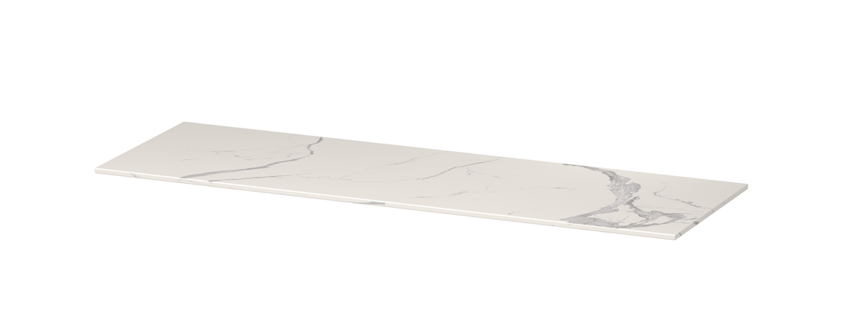 INK Afdekplaat van keramische slab zonder uitsparing H10xB1400xD450 Statuario glans / 210243