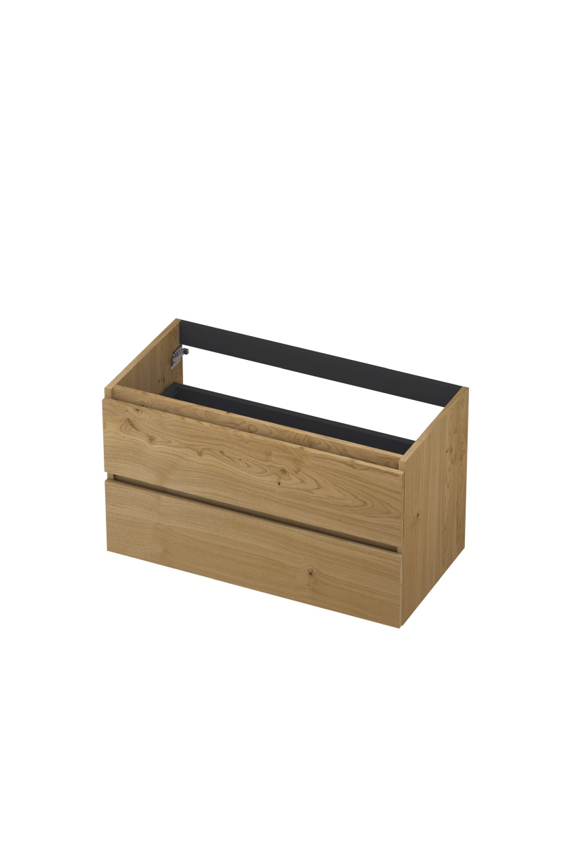 INK Fineer onderkast 2L gr.loos houten keerlijst fineer 1221430 Natur H520xB900xD450