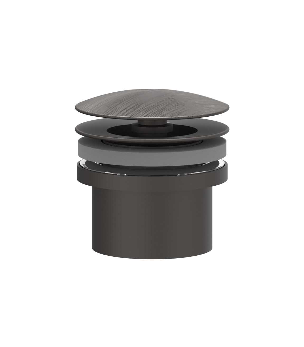 IVY Toebehoren Design plug always open 6901714 RVS316 gebr. carbon black PVD