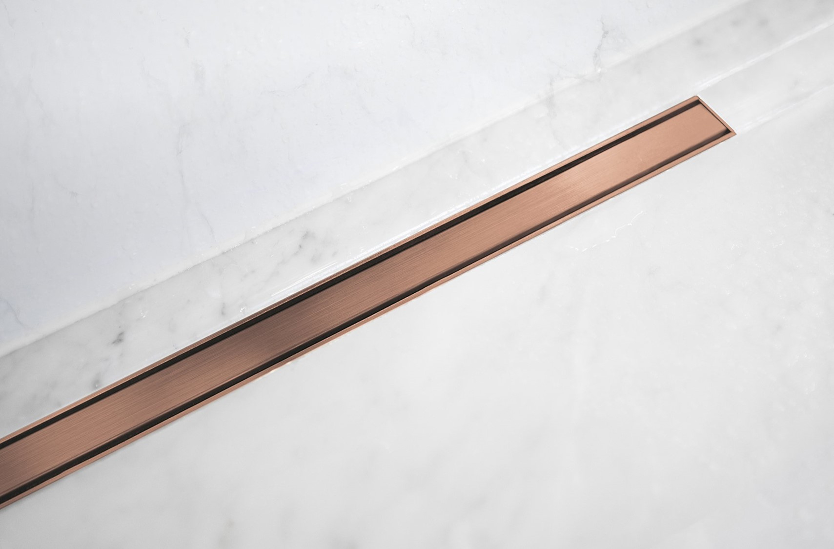 Lagoo Design douchedrain 70 cm Brushed Copper PVD