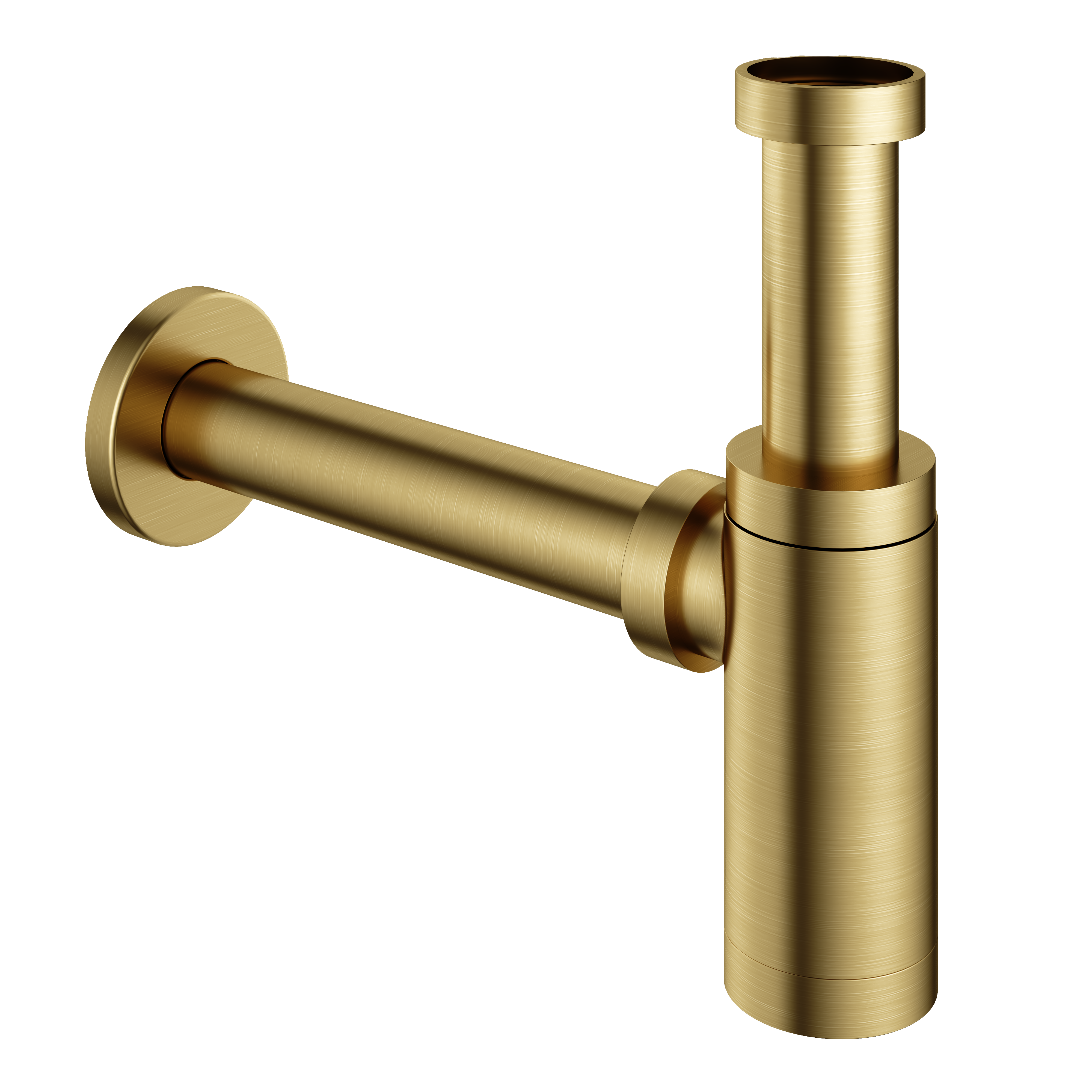 Hotbath Cobber wastafel sifon P035BBP Geborsteld Messing PVD