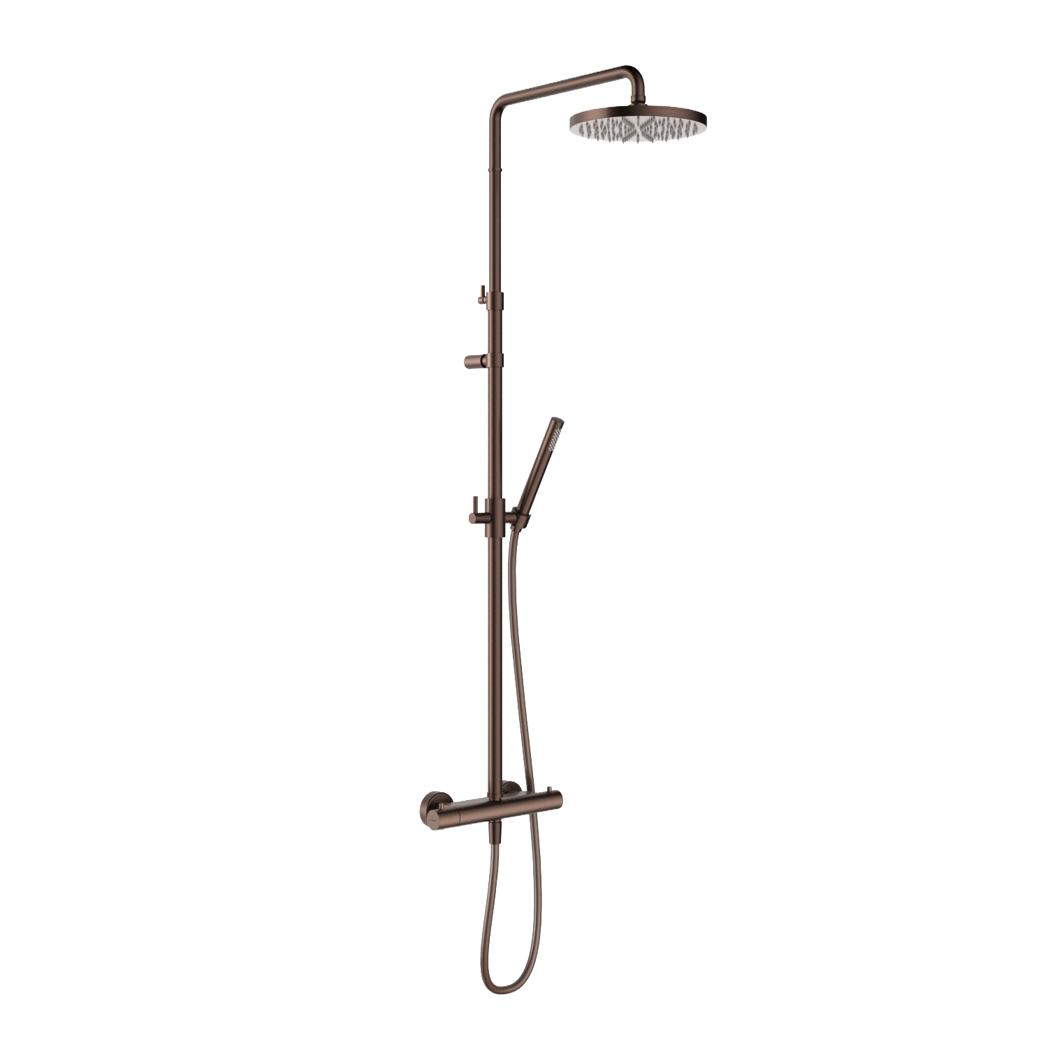 Hotbath Ace thermostatische stortdoucheset SDS11BCP Geborsteld Koper PVD