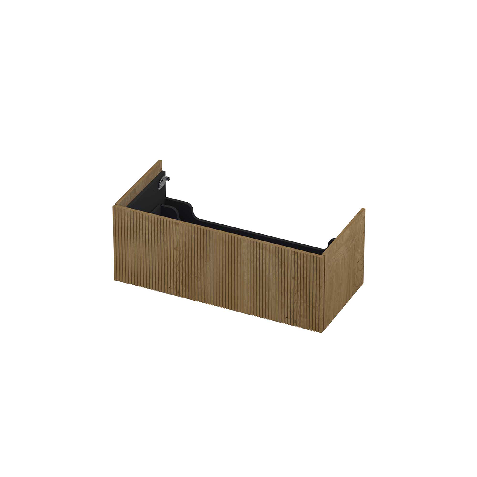INK P2O Onderkast 1 lade push to open 38cm verticaal gefr. fineer 1259744 Natur fineer B1000xD450xH380