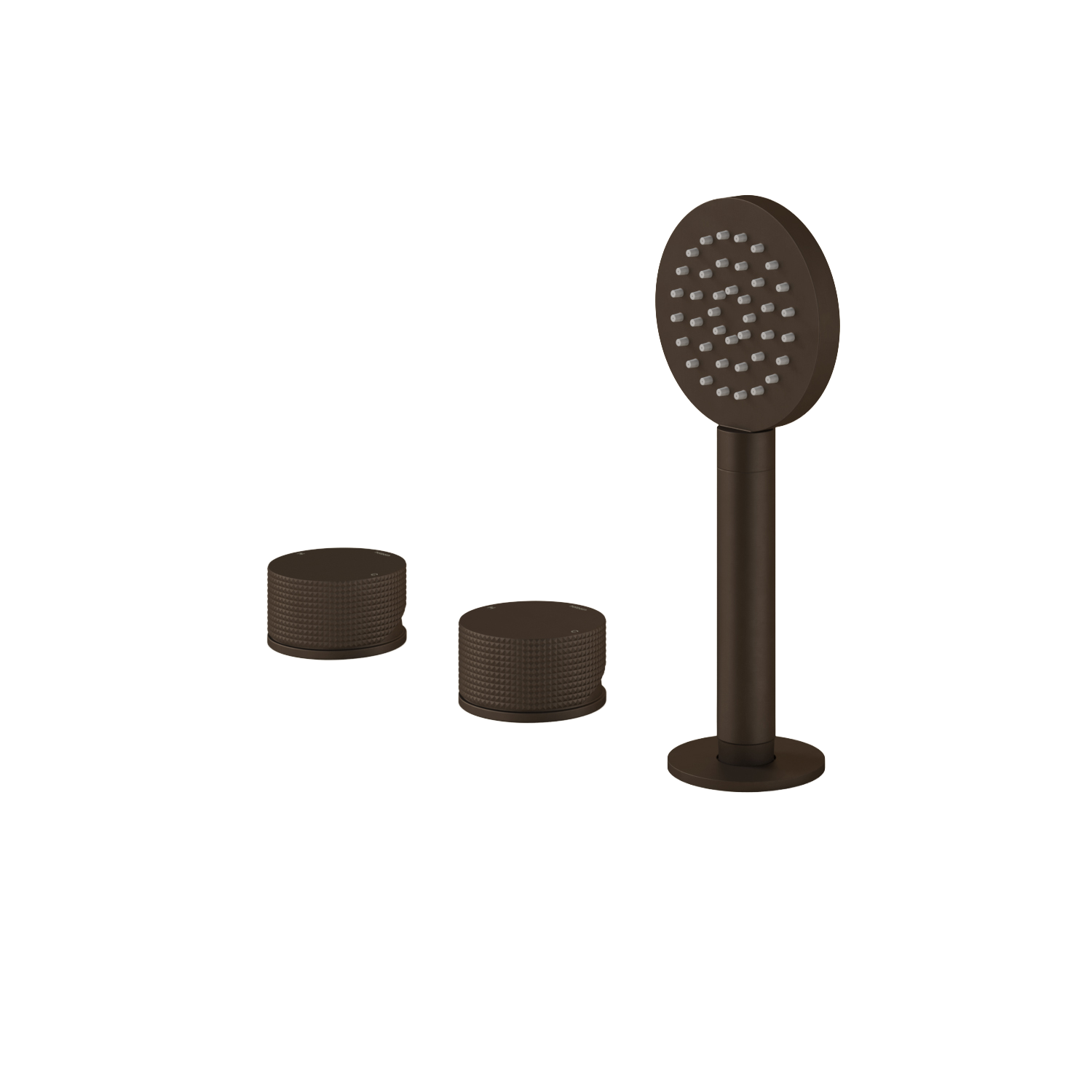 Hotbath GUY badrandcombinatie een hendel mengkraan zonder uitloop GY075DTB Tuscan bronze