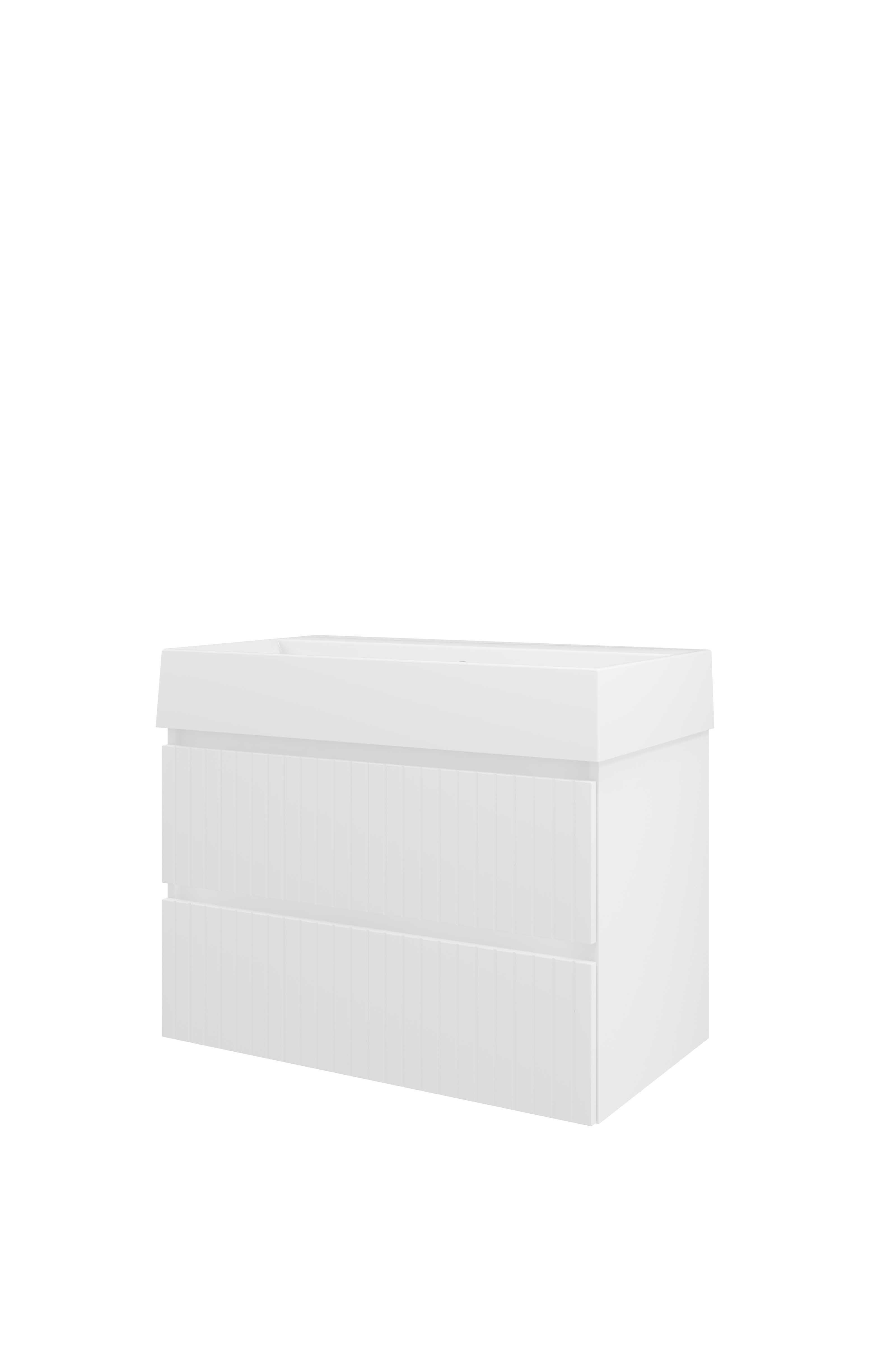 Proline Set porselein Loft wast. z. krgt. en onderkast sym. gefr. ZGWD800MW Mat wit/Glans wit 800x460x650