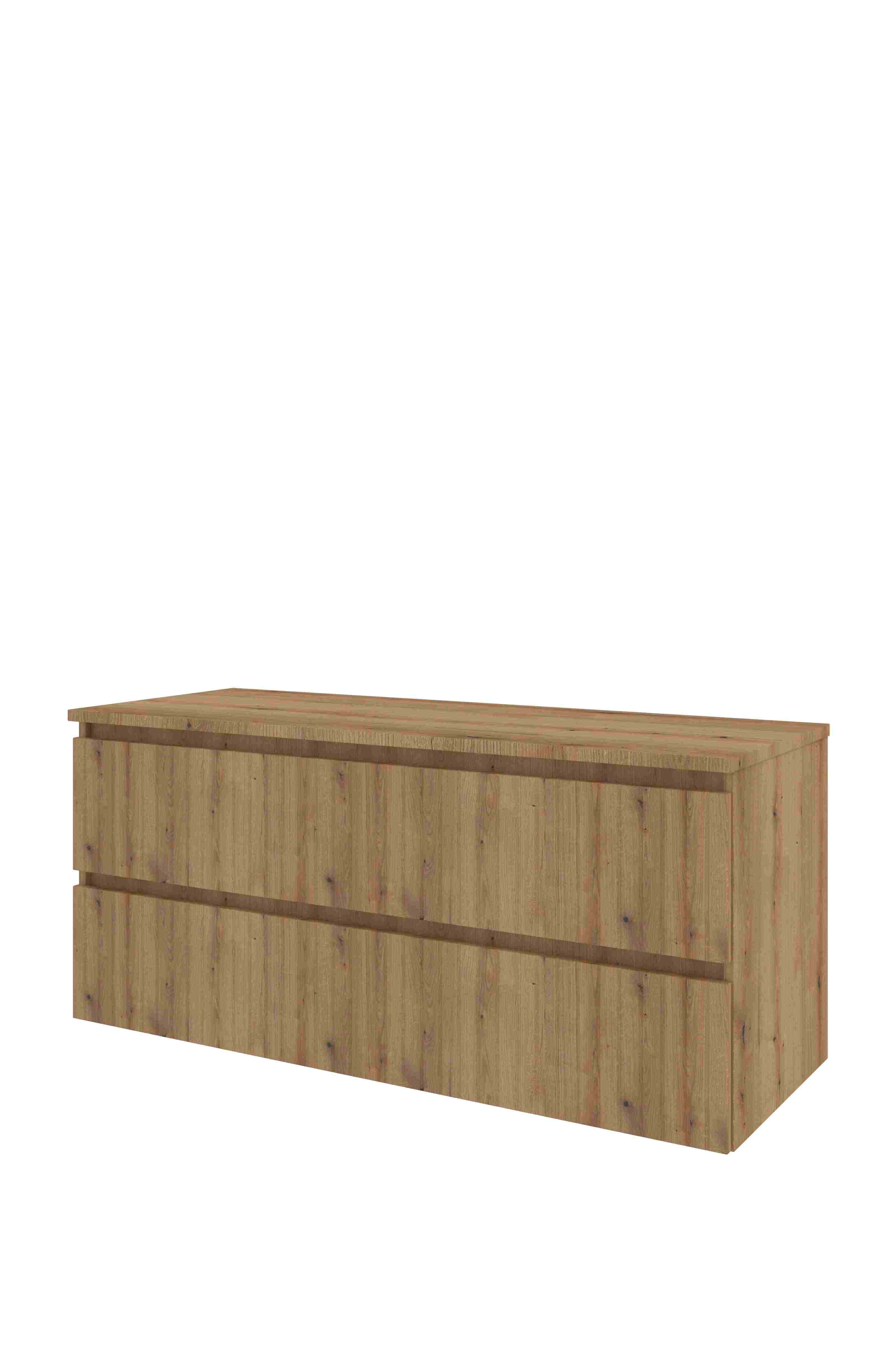 Proline Set Top afdekplaat en onderkast sym. gefr. DUOD120 Urban oak 1200x460x552