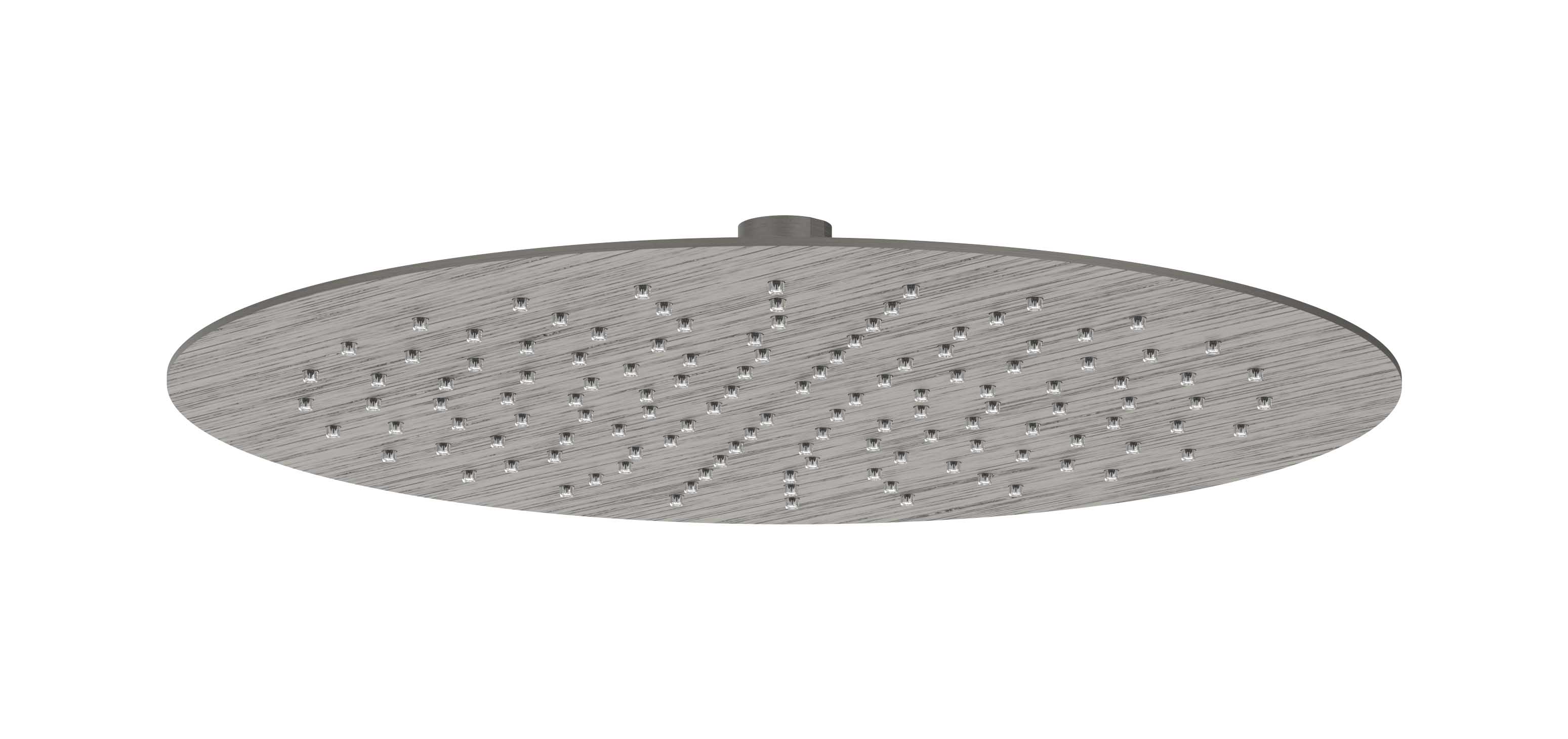 IVY Toebehoren Hoofddouche slim 30cm antikalk nozzels Eco-air 6900606 gebr. metal black PVD